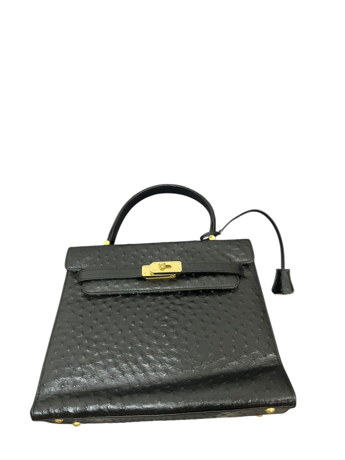 If Six Was Nine Kelly Bag Vtg Des Rossa Ostritch Leather Hermes margiela Size ONE SIZE - 1 Thumbnail
