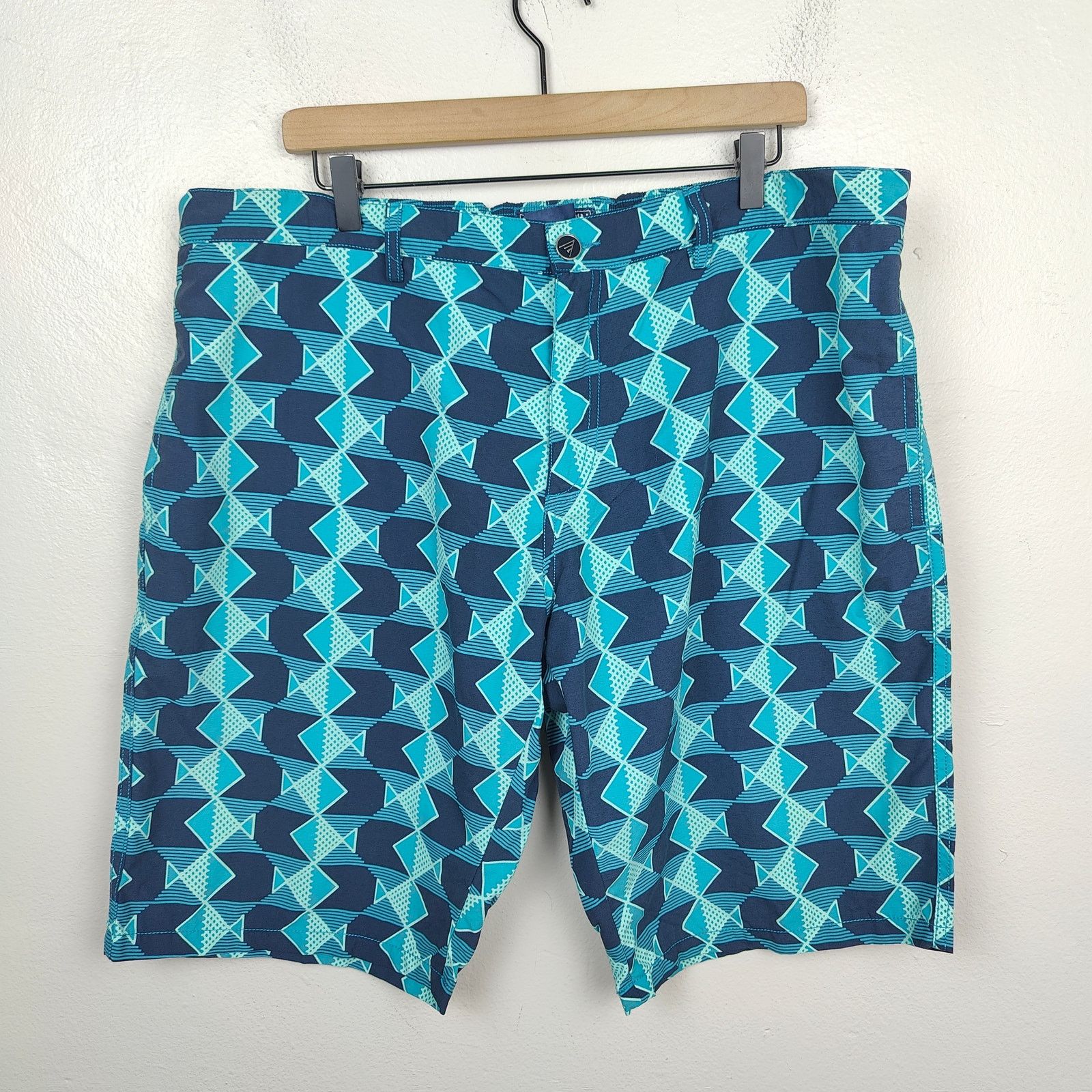 Vilebrequin Vilebrequin Swim Shorts Mens XXXL Blue Geometric Print Swim Size US 38 / EU 54 - 1 Thumbnail