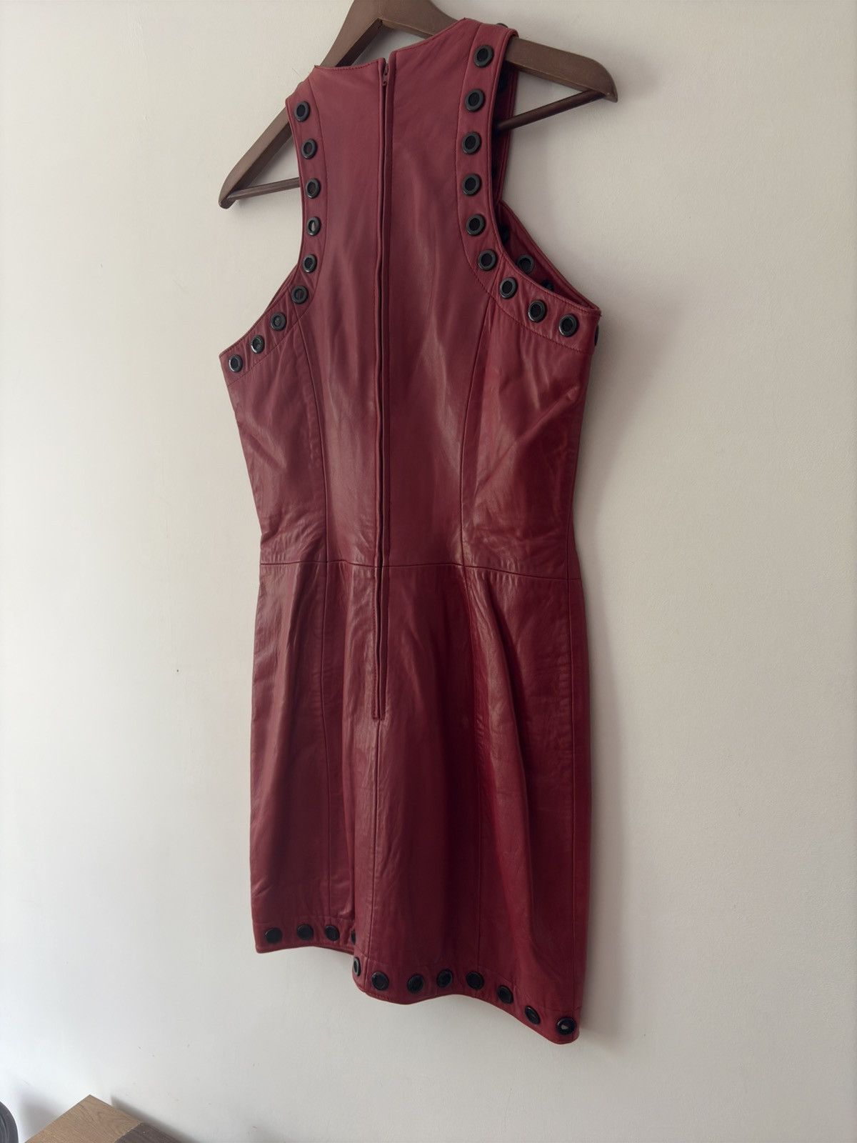 Michael Hoban Michael Hoban North Beach Leather Dress – Premium Lambskin Size L / US 10 / IT 46 - 6 Thumbnail
