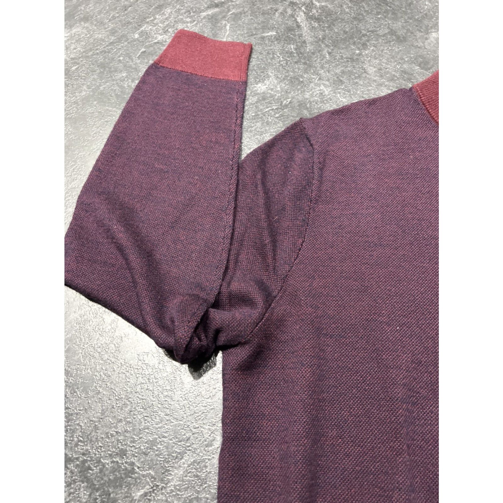 Brooks Brothers Brooks Brothers Men's L Sweater 1/4 Zip Pullover Wool Merino Knit Burgundy Regular Size L Mock Neck Zip Machine Washable Casual Golf Mens Size US L / EU 52-54 / 3 - 4 Thumbnail