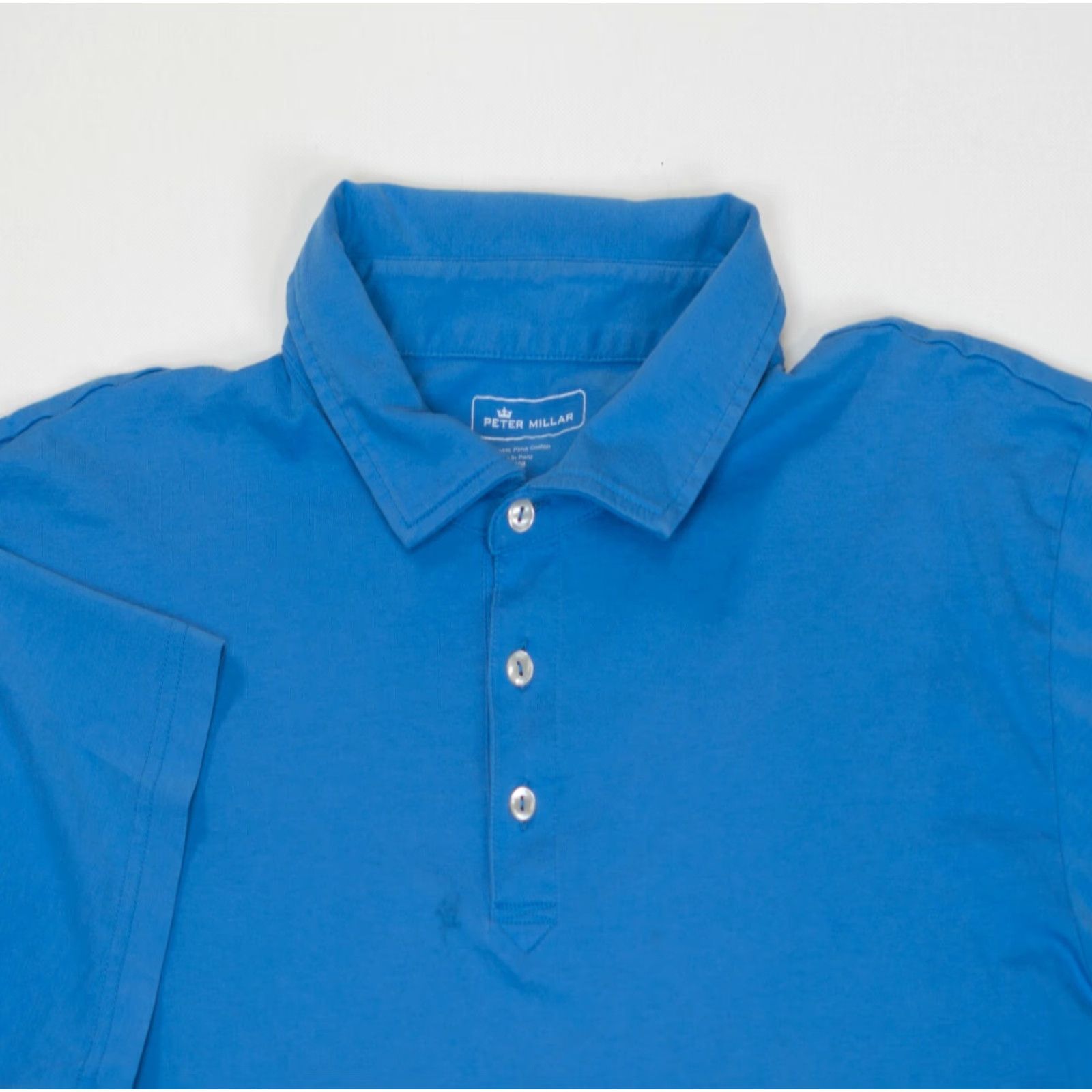 Peter Millar Peter Millar Mens Polo Shirt Short Sleeve Blue 100% Pima Cotton XL Regular Fit Golf Crown Crafted Classic preppy Sports Mens Mens Size US XL / EU 56 / 4 - 4 Thumbnail