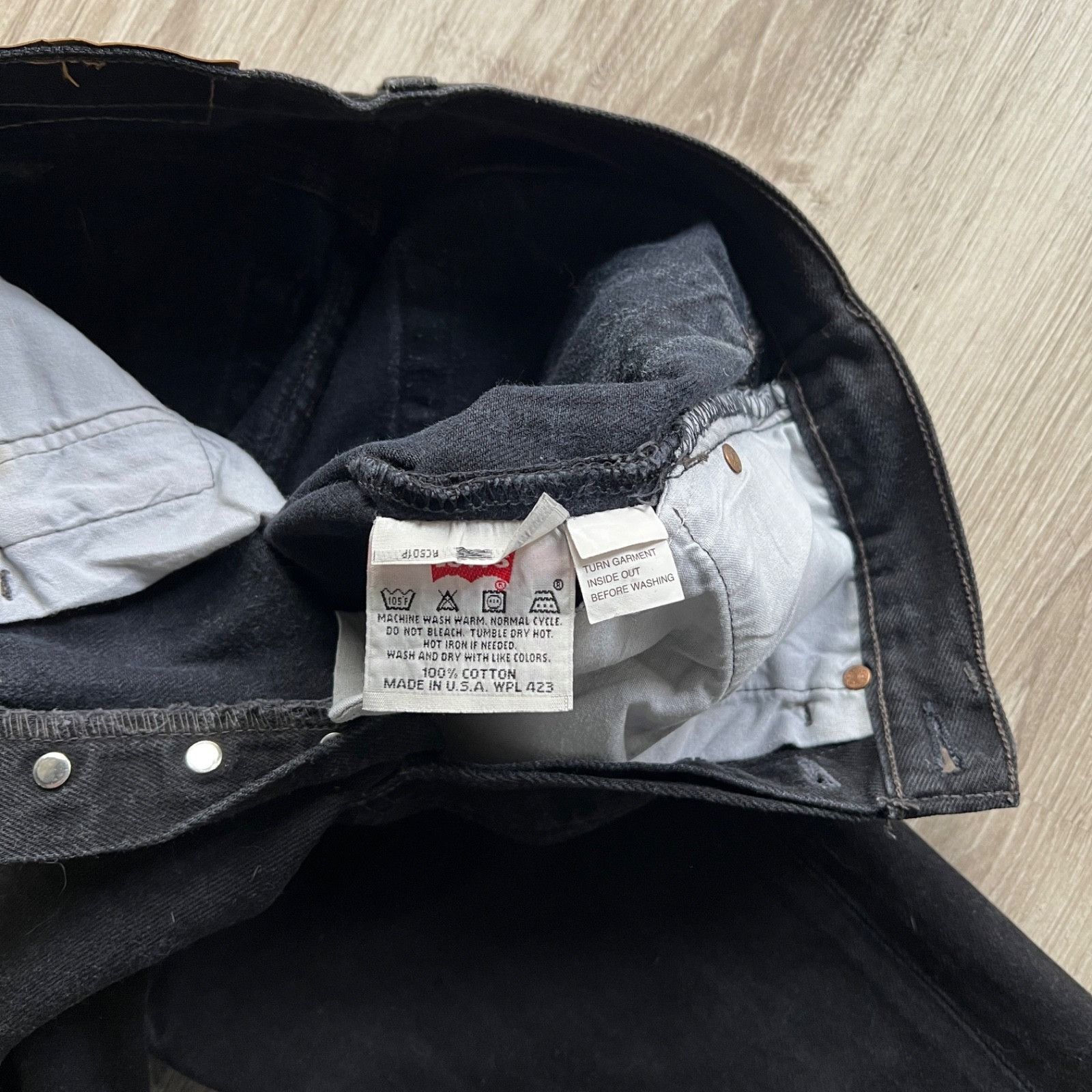 Levi's Levi’s 501 Vintage USA Made Straight Fit Denim Jeans 9644AC Size 25" / US 0 / IT 36 - 10 Thumbnail