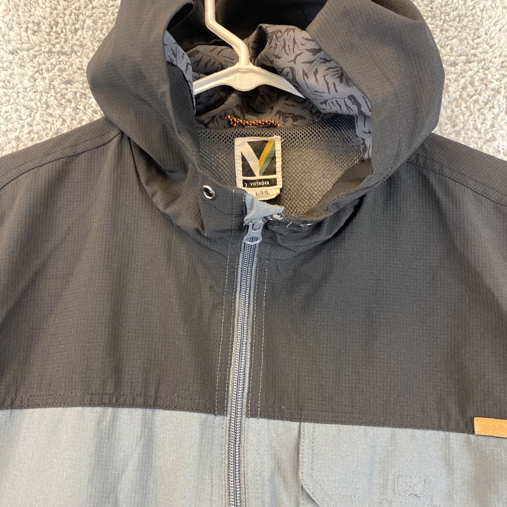 Vintage Voyager Men’s Full Zip Fleece Hoodie Jacket Hard Shell Size L Black 50-21 Size US L / EU 52-54 / 3 - 2 Thumbnail