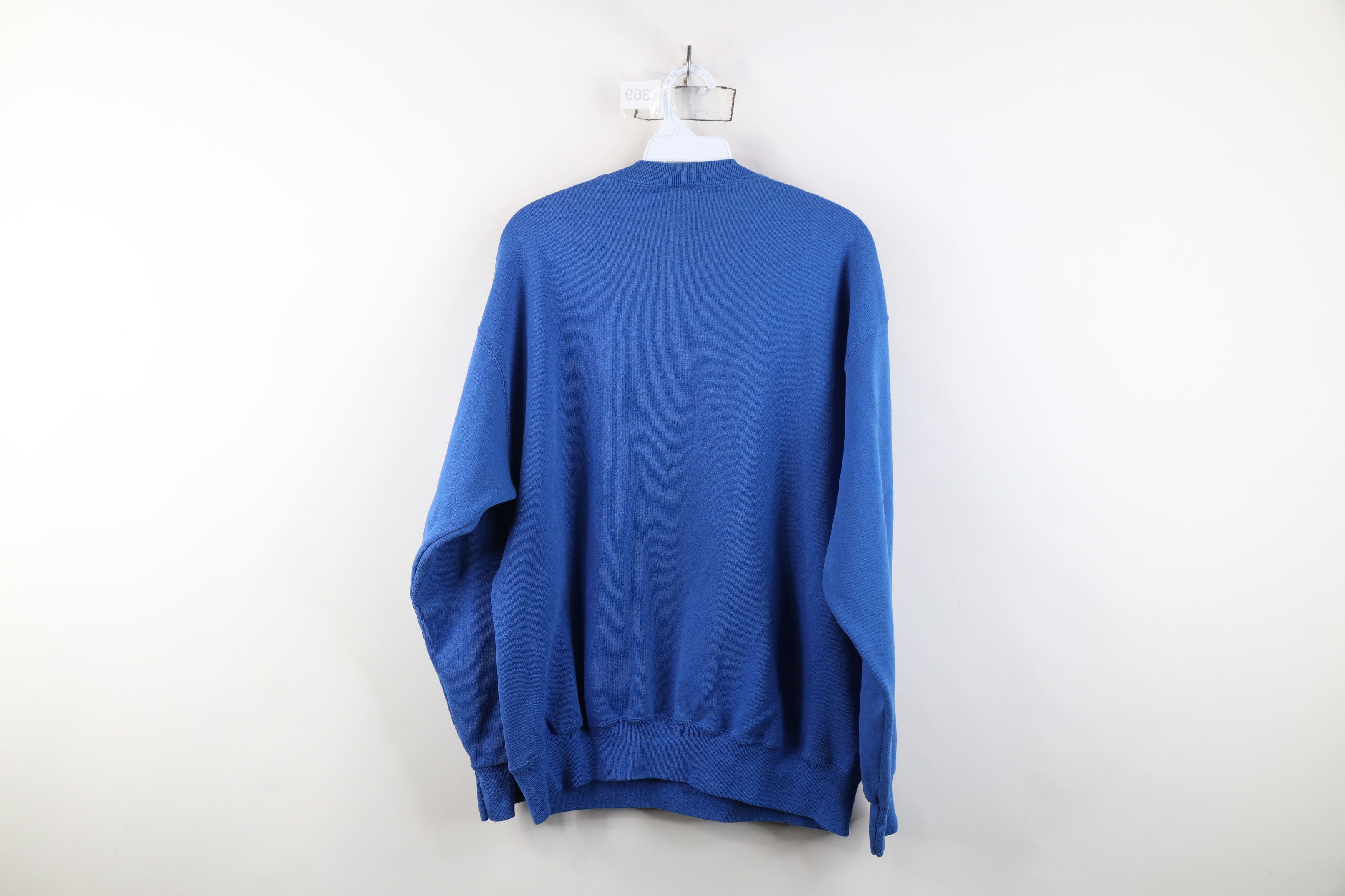 Vintage Vintage 80s 90s Streetwear Crewneck Sweatshirt Blue USA Size US L / EU 52-54 / 3 - 10 Thumbnail