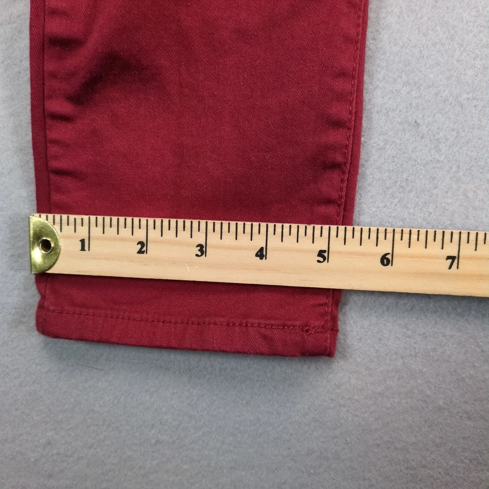 Seven 7 Seven7 High Rise Skinny Burgundy Jeans Womens 8 Booty-Shaper Size 30" / US 8 / IT 44 - 8 Thumbnail
