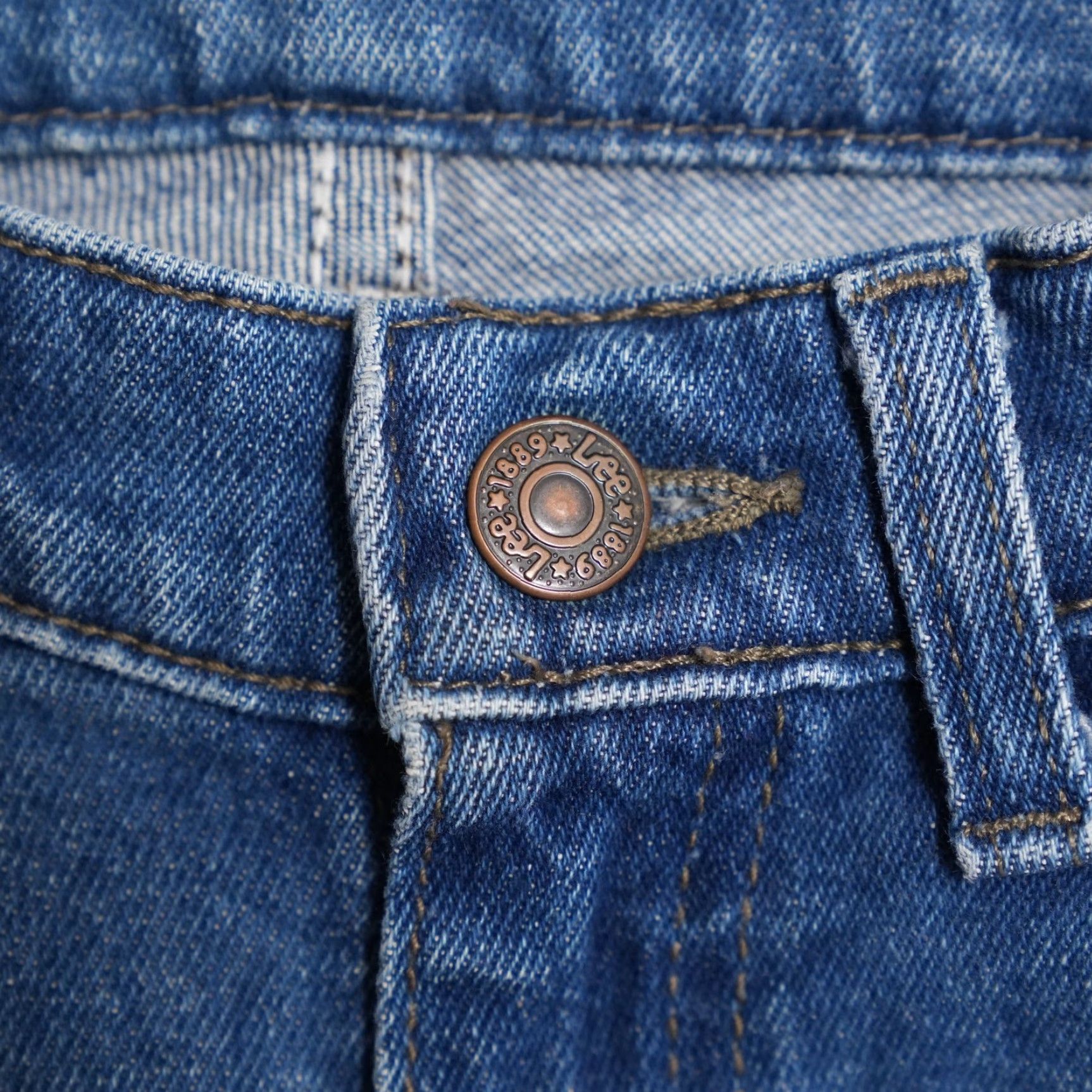 Lee VINTAGE Lee Mom Jeans Women 6 Blue Denim High Rise 12" Rise 31" Inseam 100% Cotton USA Size 26" / US 2 / IT 38 - 5 Thumbnail