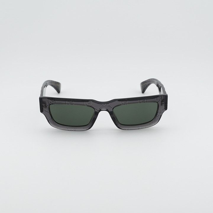 Gucci Gucci GG1838S 011 Sunglasses Grey with GG Pattern Rectangle Size ONE SIZE - 5 Thumbnail
