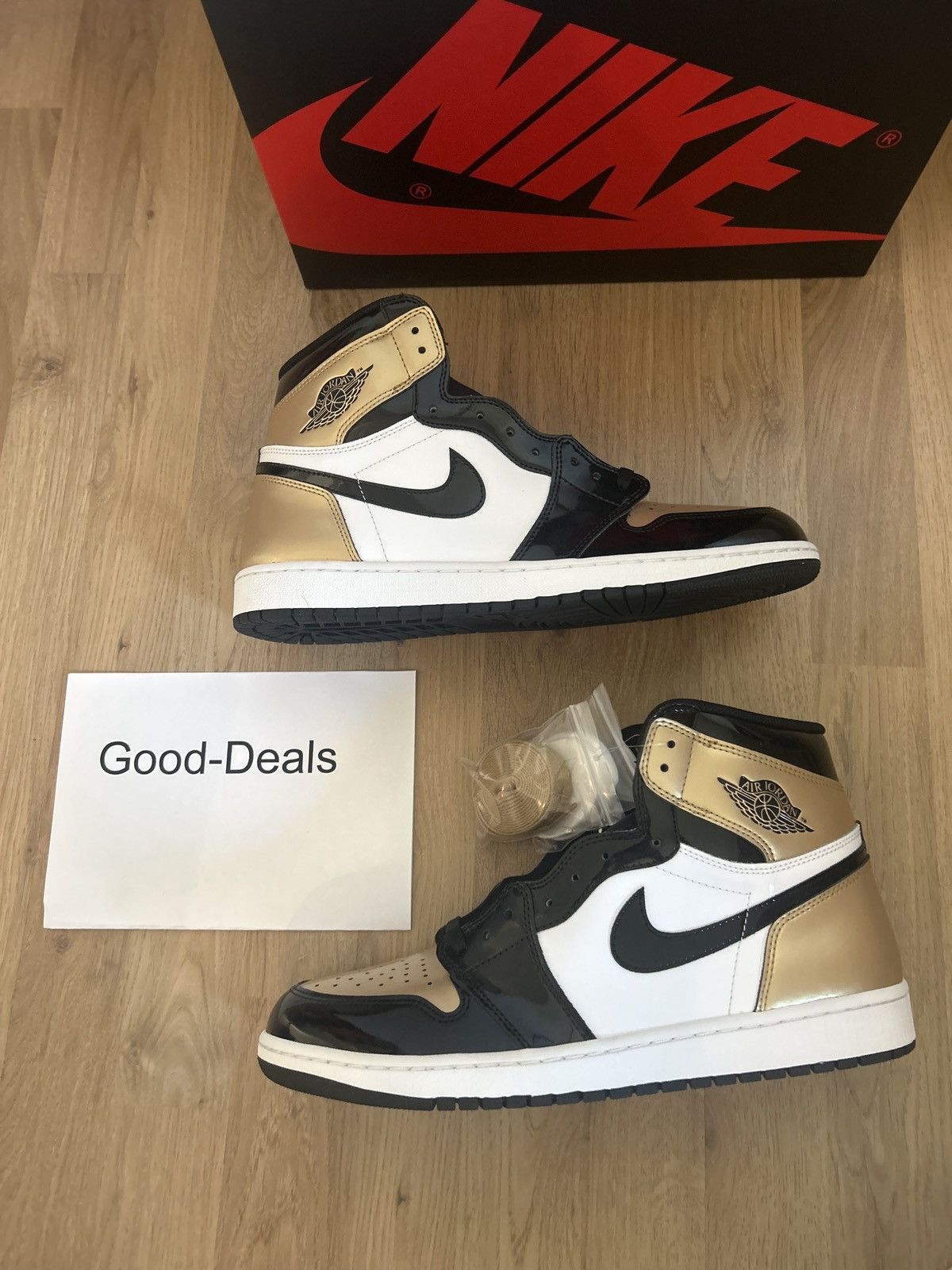 Jordan Brand Jordan 1 High NRG Patent Gold Toe Size US 13 / EU 46 - 1 Thumbnail