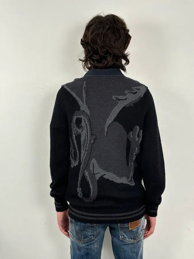 Dolce & Gabbana AW2017 Dolce & Gabbana Black King Panther Wool Sweater Size US M / EU 48-50 / 2 - 4 Thumbnail
