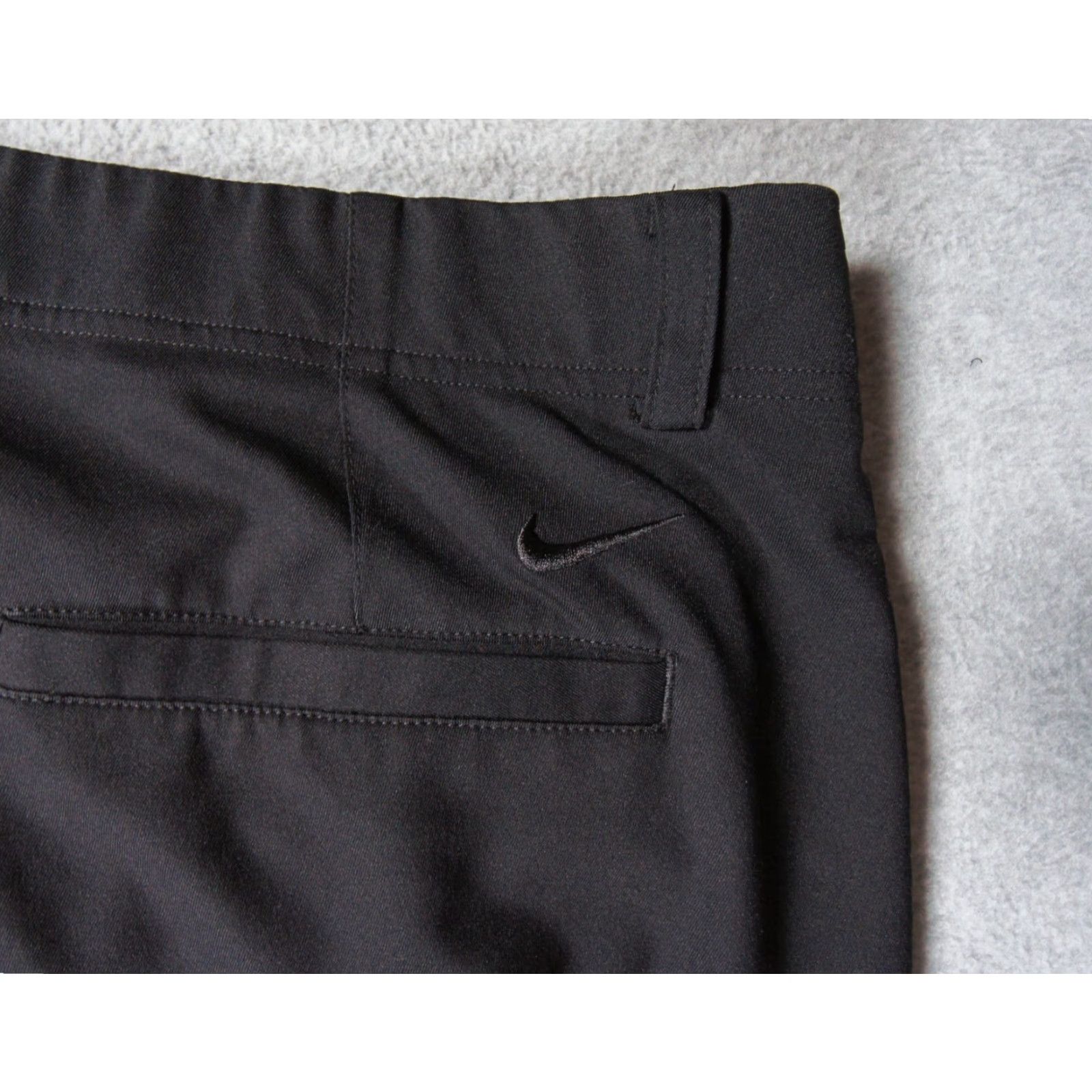 Nike VINTAGE? No. Nike Pants Mens 38x32 Black Chino Golf Dri Fit Straight Leg Lightweight Swoosh Size US 38 / EU 54 - 6 Thumbnail
