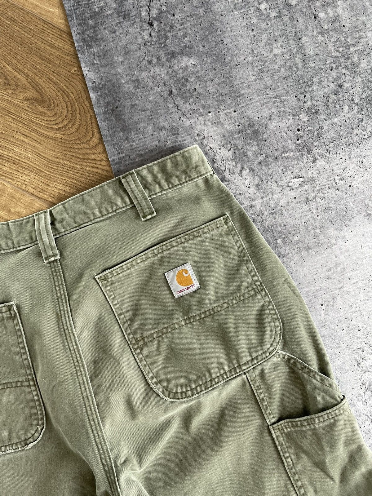 Carhartt × Vintage Vintage Carhartt Y2K Single Knee Carpenter Distressed Pants Size US 33 - 25 Thumbnail