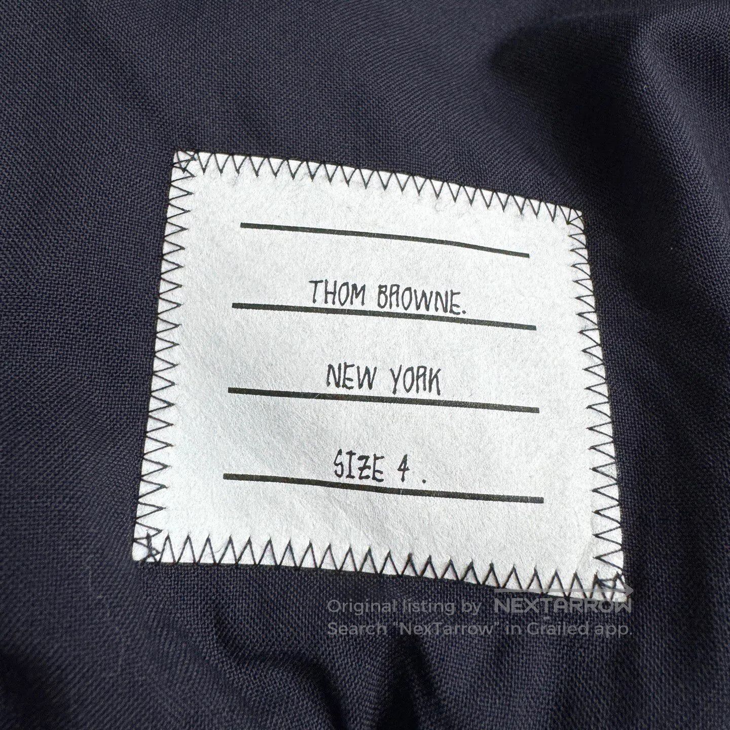 Thom Browne Thom Browne Four-bar wool jacket| Size US XL / EU 56 / 4 - 4 Thumbnail