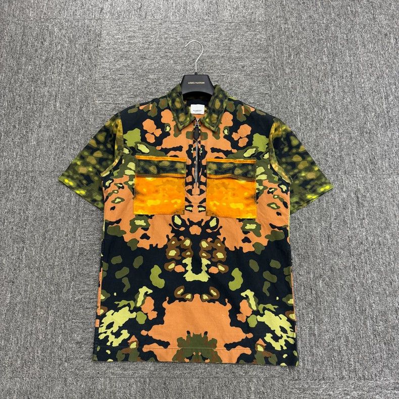 Burberry Burberry Camouflage Short Sleeve Shirt Size US XXS / EU 40 - 1 Thumbnail