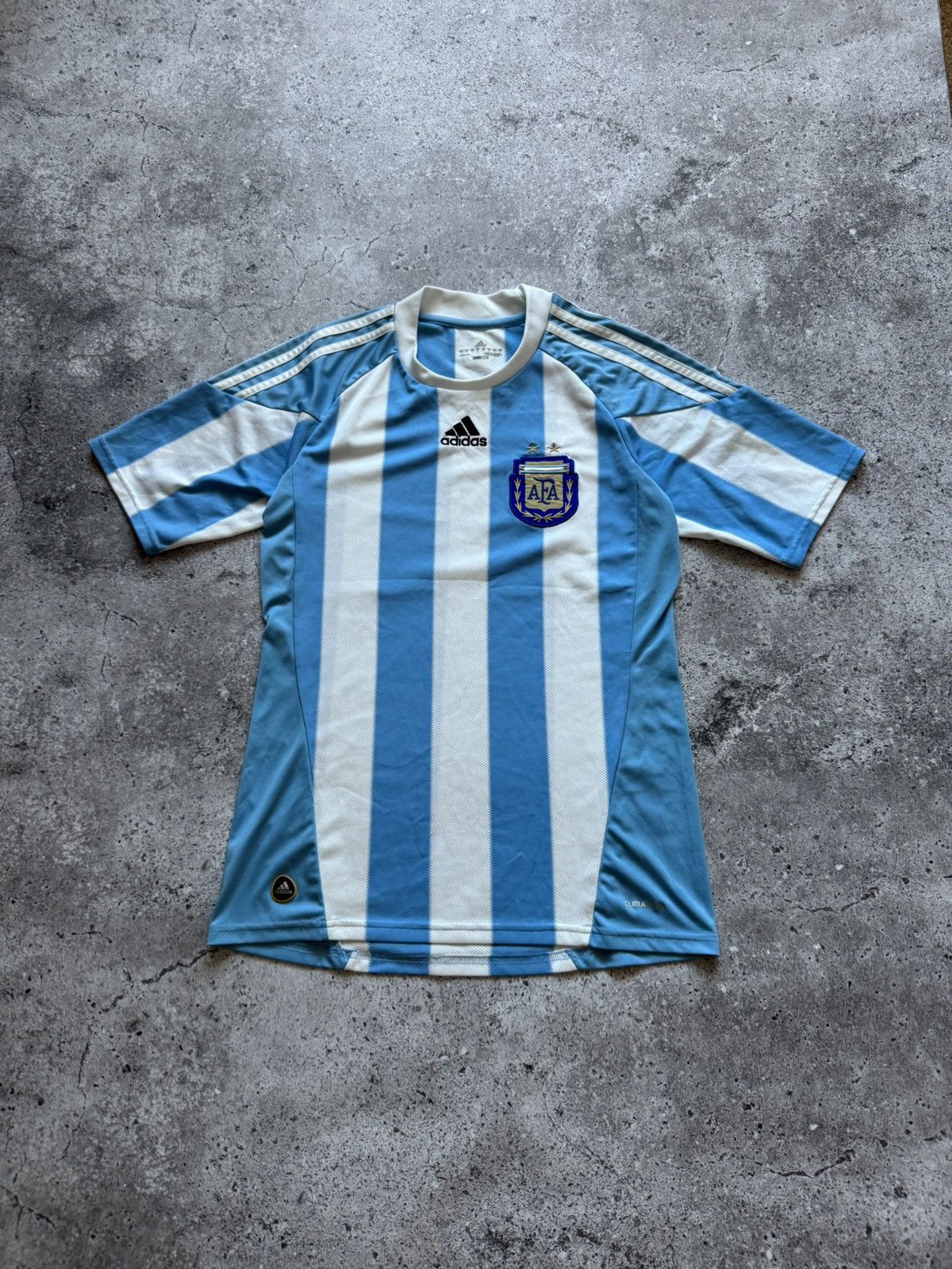 Adidas 🔥ADIDAS ARGENTINA 2010 2011 HOME FOOTBALL SOCCER JERSEY TEE Size US S / EU 44-46 / 1 - 3 Thumbnail