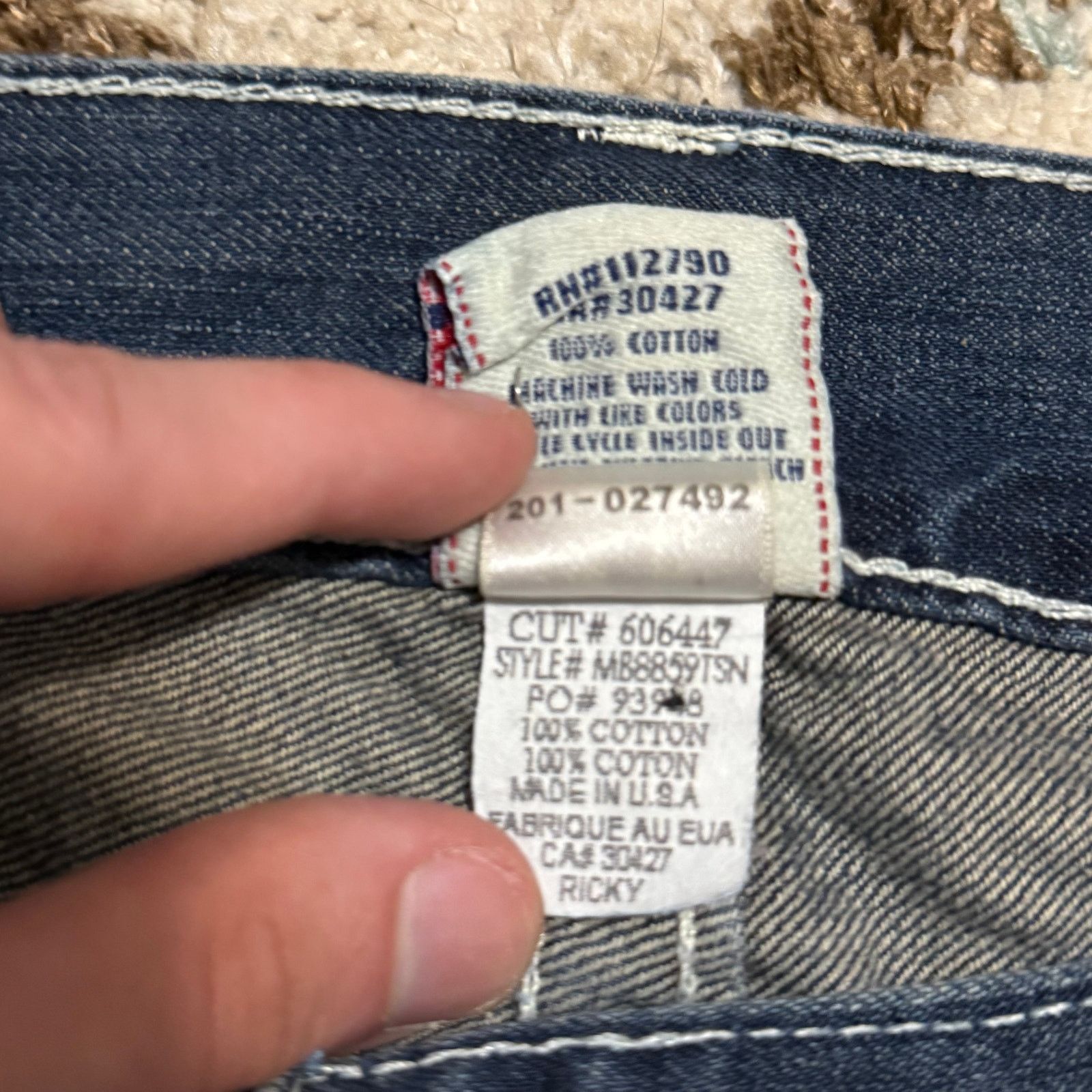 True Religion Vintage True Religion Ricky Baggy Jeans Size 40x34 Y2K Size US 40 / EU 56 - 8 Thumbnail