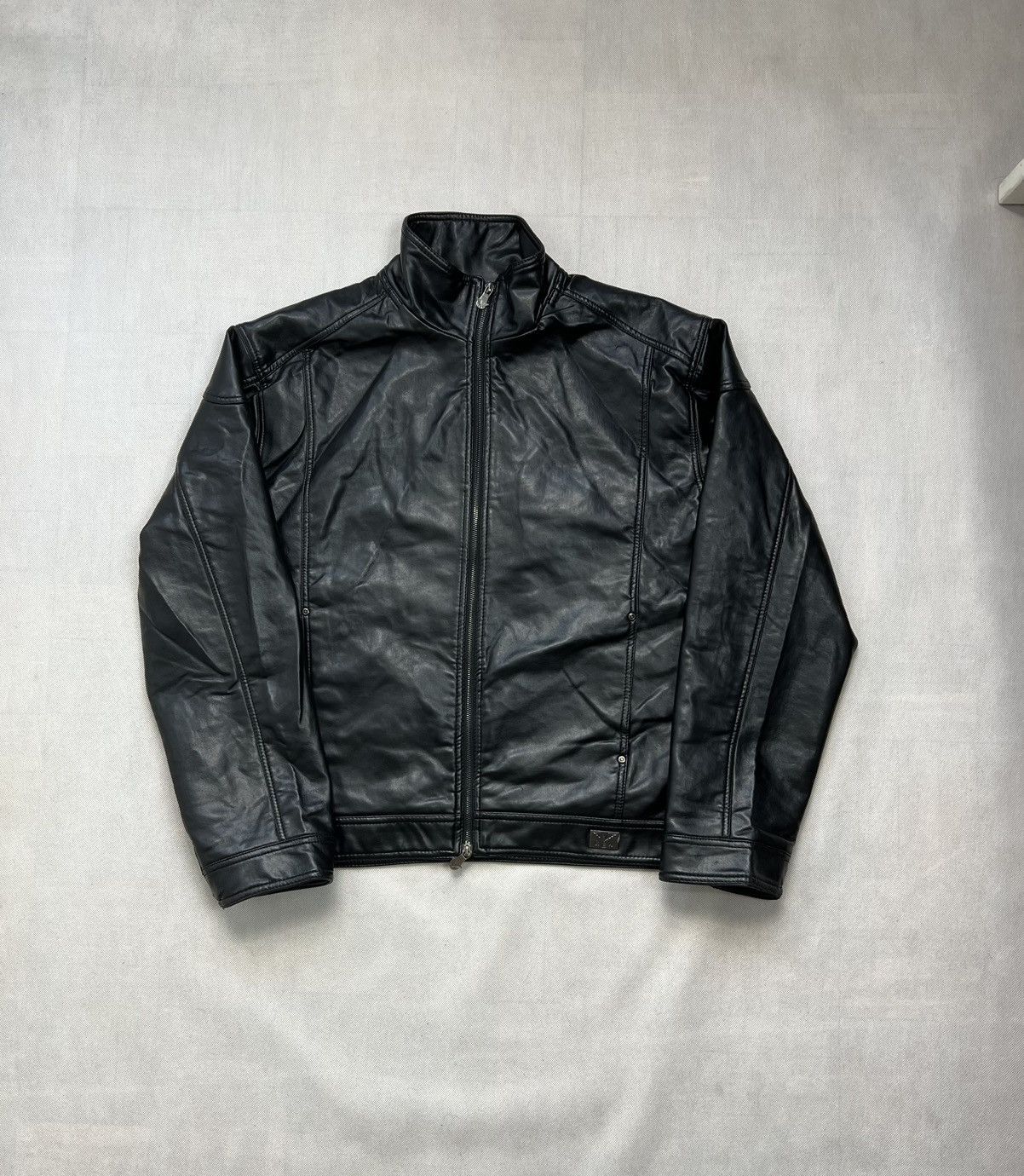 Vintage Leather Jacket Reportage REA Vintage Black Size US XL / EU 56 / 4 - 1 Thumbnail