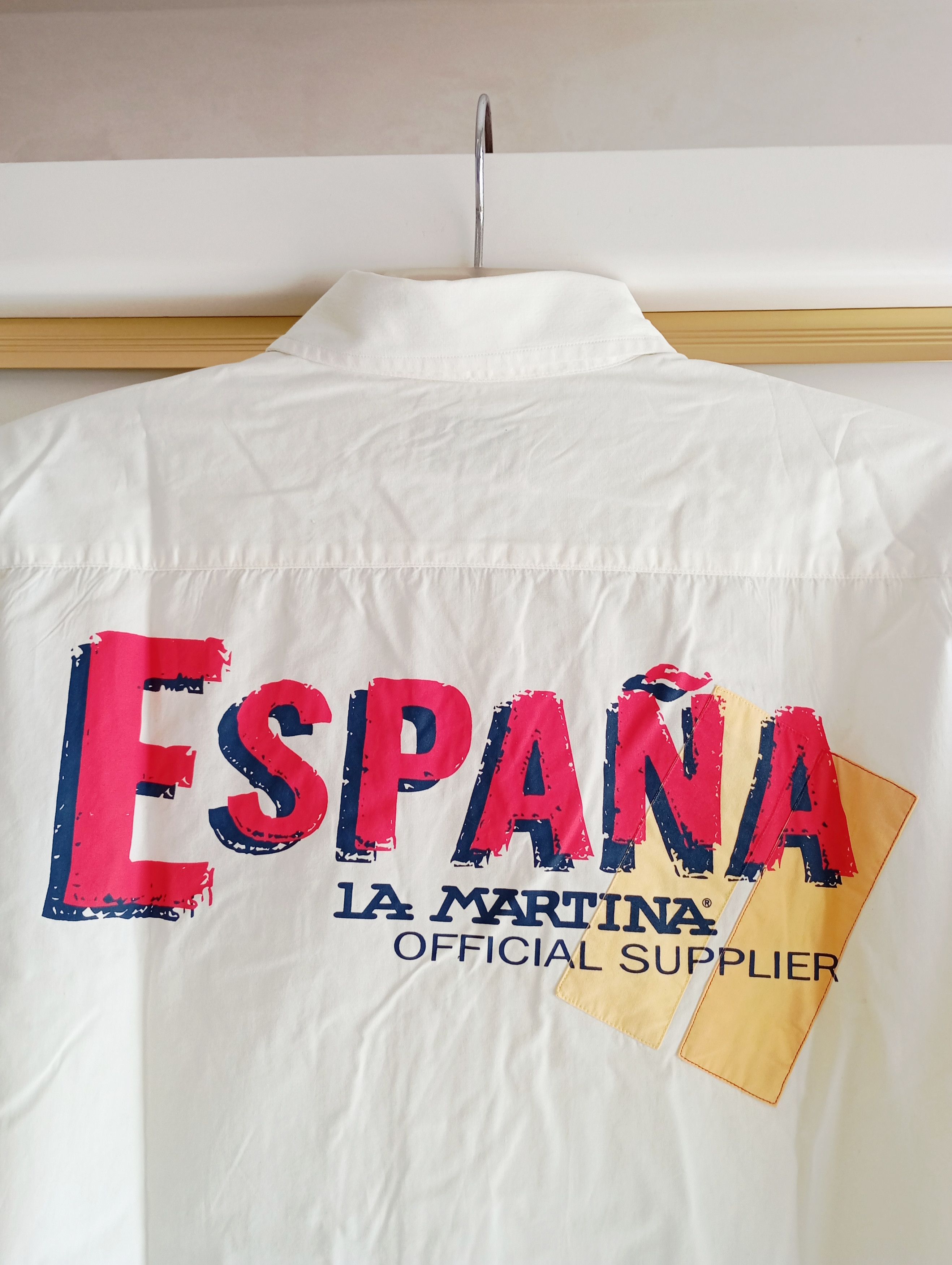 La Martina Vintage La Martina Chief Kief Spain Big Logo Shirt Size US XL / EU 56 / 4 - 9 Thumbnail