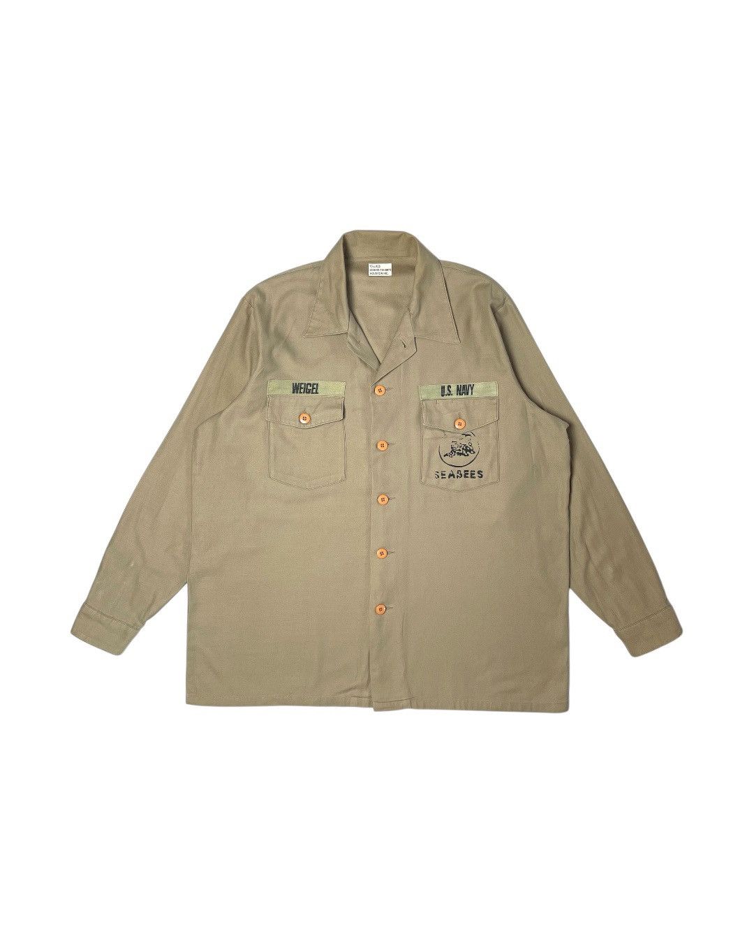 Japanese Brand Houston Us Navy Seabees Long Sleeve Shirt Size US XL / EU 56 / 4 - 1 Thumbnail