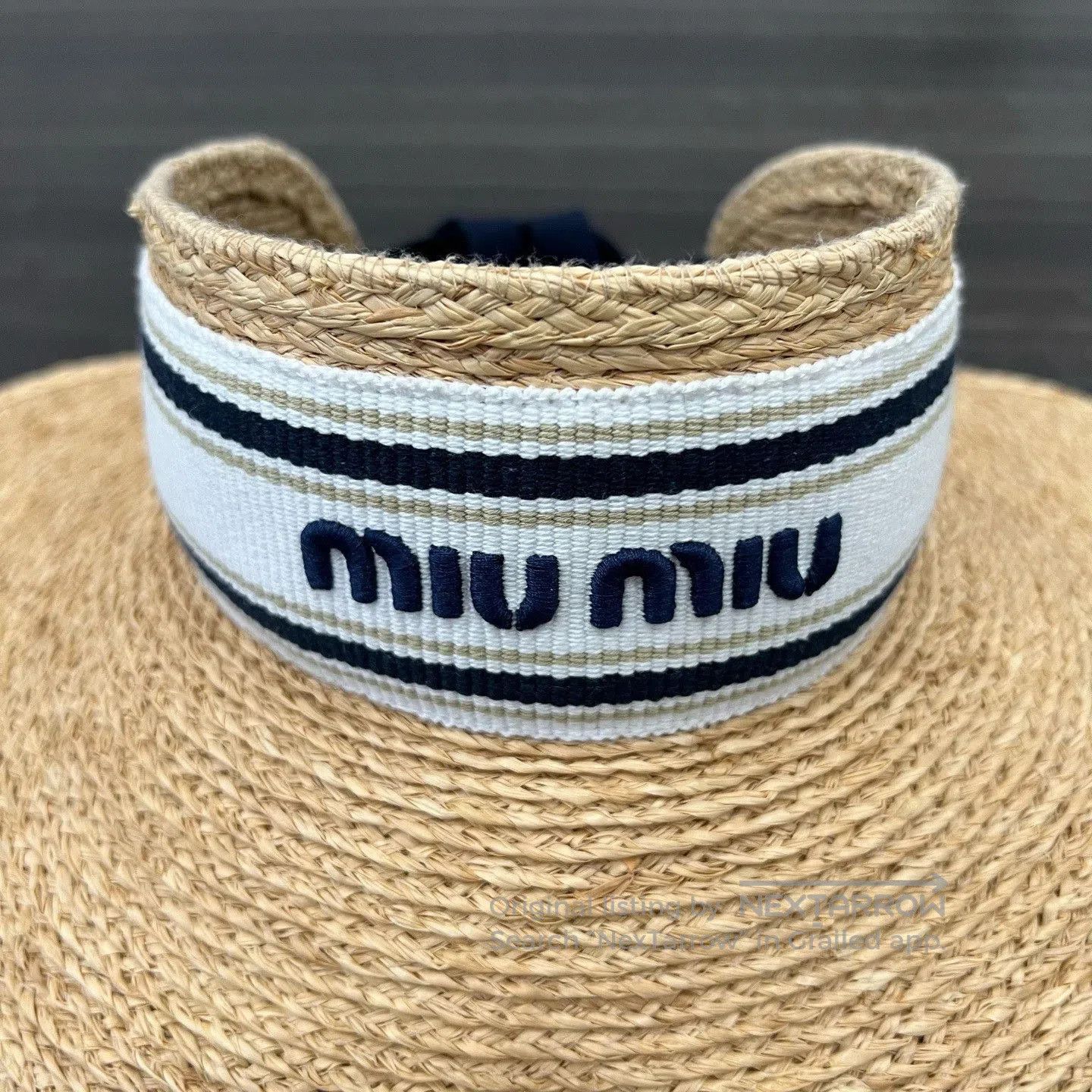 Miu Miu Miumiu Beige Straw Sun Hat S. Size ONE SIZE - 2 Thumbnail