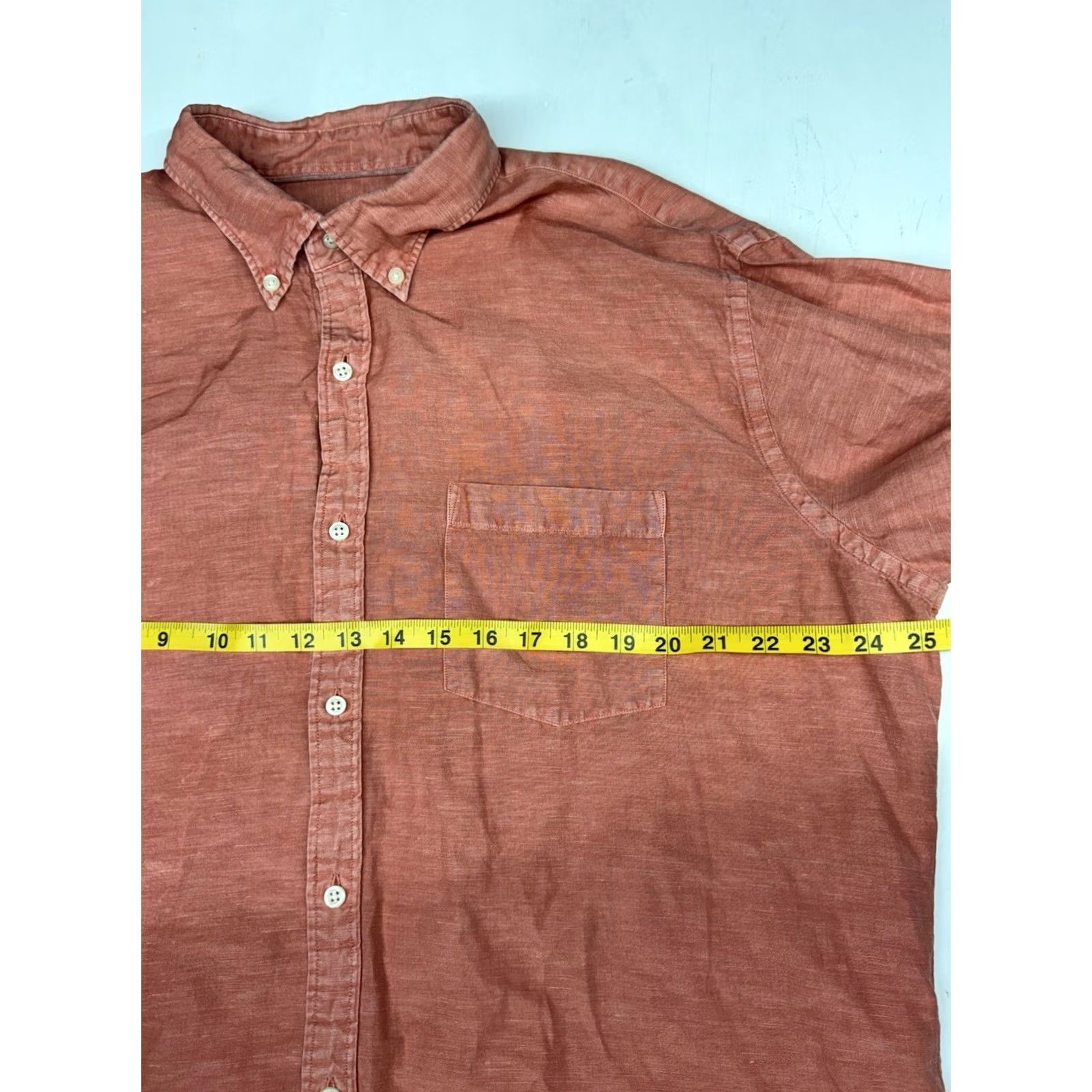 Peter Millar Peter Millar Pink Linen Blend Shirt Mens XL Long Sleeve Logo Button Casual Summer Size US XL / EU 56 / 4 - 4 Thumbnail