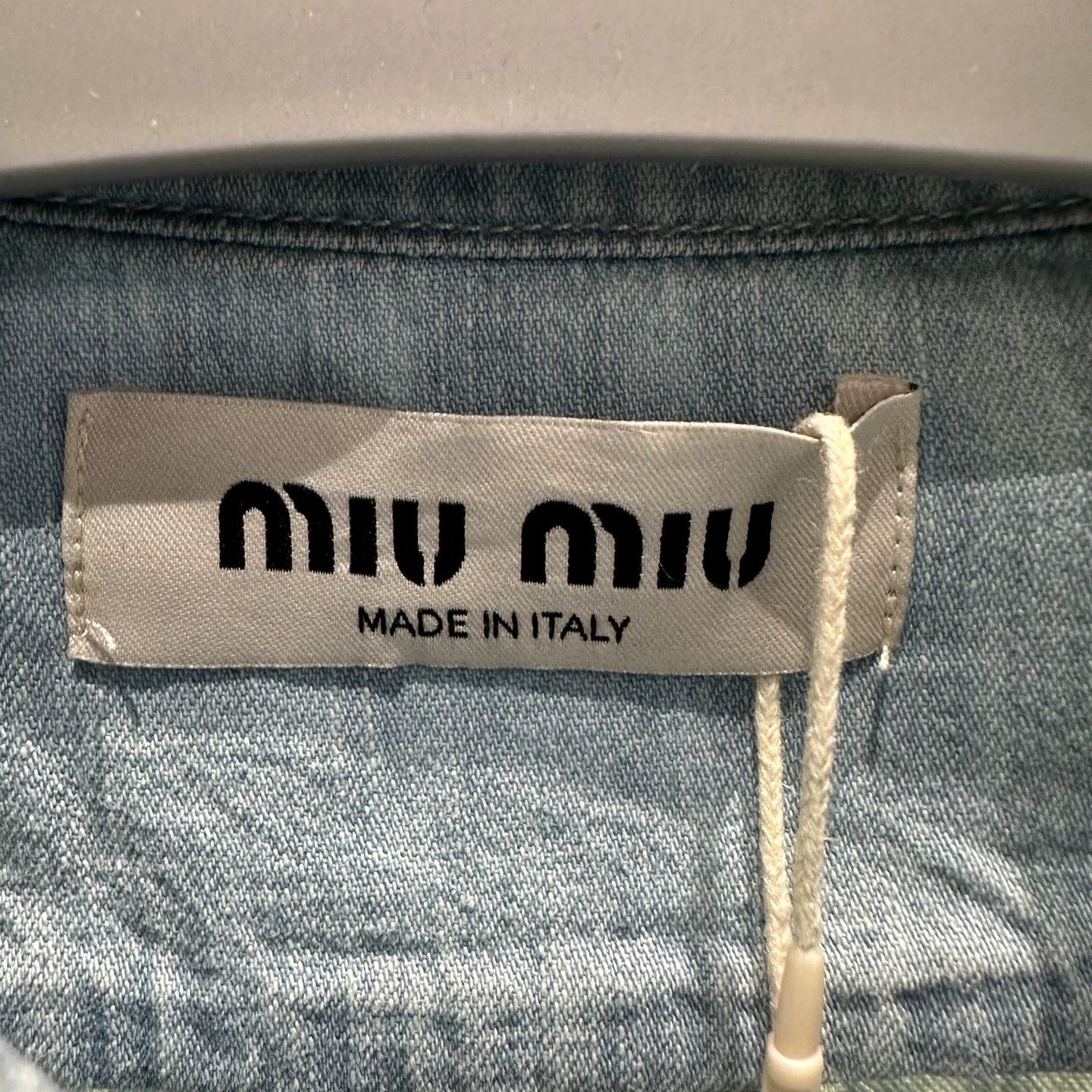 Miu Miu MIU MIU mar256 logo embroidery long sleeve shirt 40 Size S / US 4 / IT 40 - 3 Thumbnail