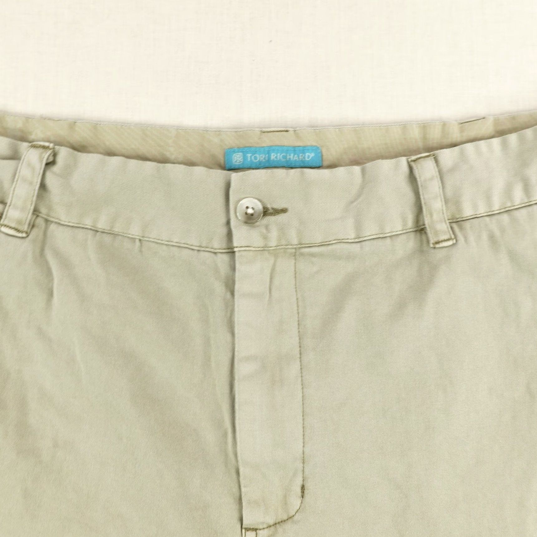 Tori Richard Tori Richard Shorts 42 Mens Khaki Beige Tan Chino Cotton Flex Lounge Beach Size US 42 / EU 58 - 2 Thumbnail