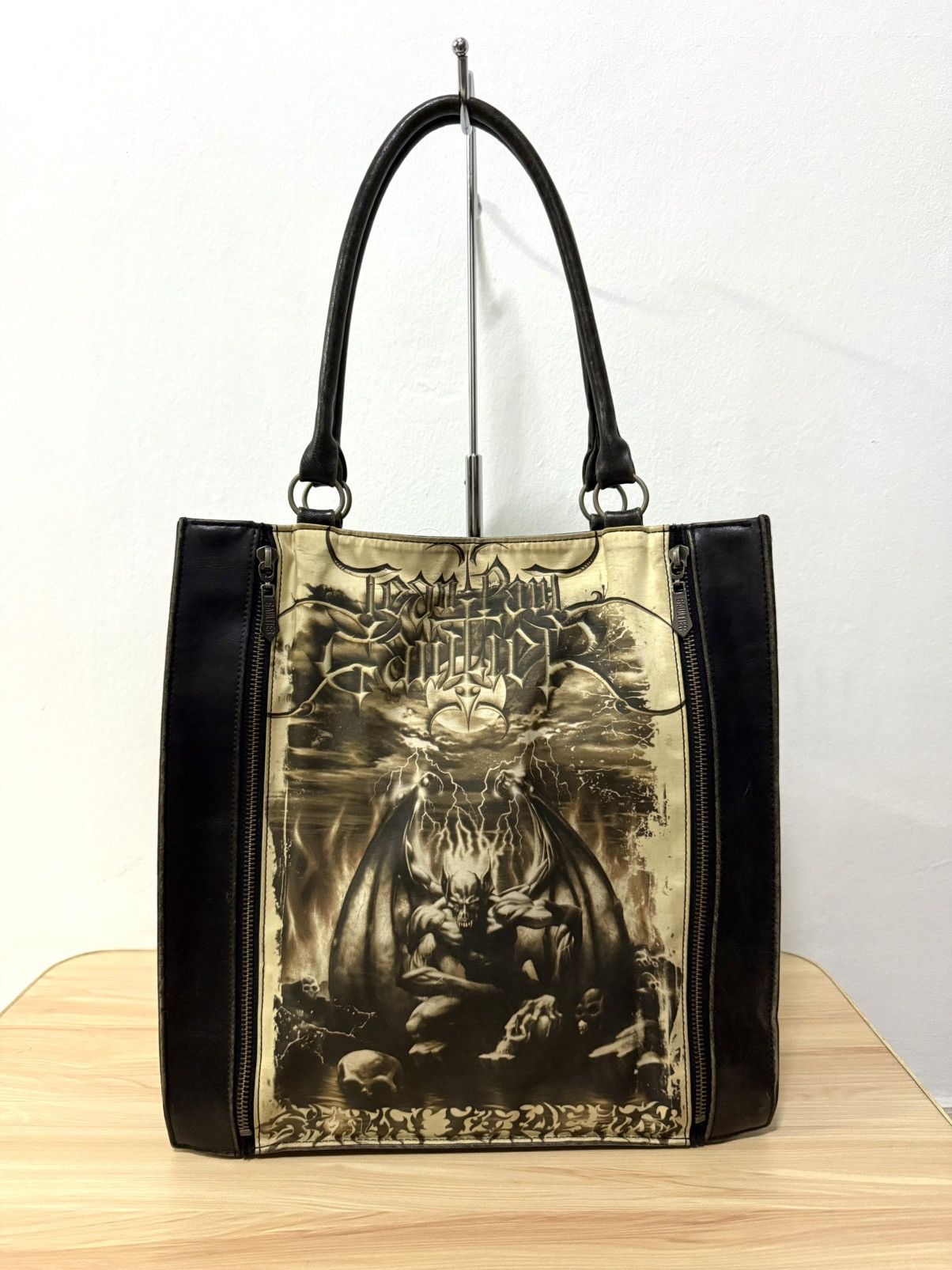 Jean Paul Gaultier 2001 Jean Paul Gaultier Gothic satan gargoyle tote bag. Size ONE SIZE - 1 Thumbnail