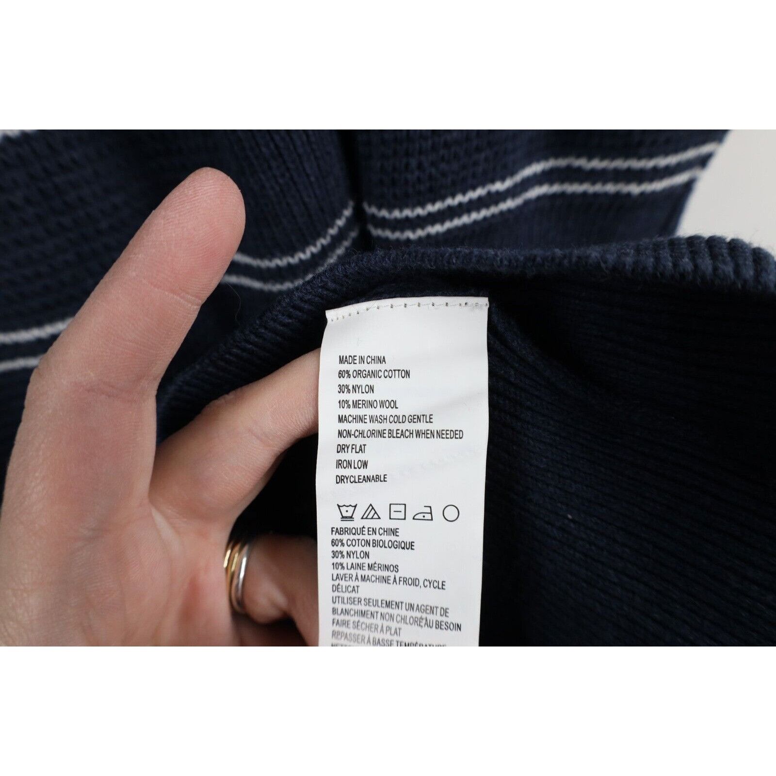 Prana New prAna Breathe Striped Thermal Waffle Knit Sweater Dress Size S / US 4 / IT 40 - 9 Thumbnail