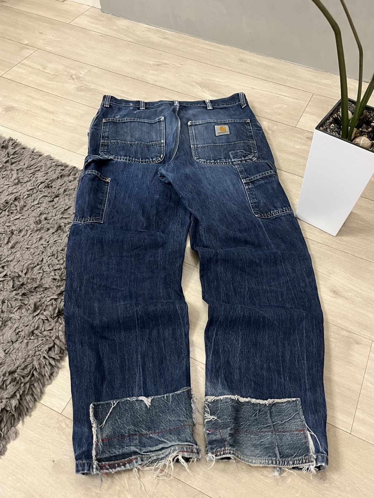 Carhartt 🔥90's Carhartt Double Knee Faded Y2k Carpenters Work Jeans Size US 32 / EU 48 - 2 Thumbnail