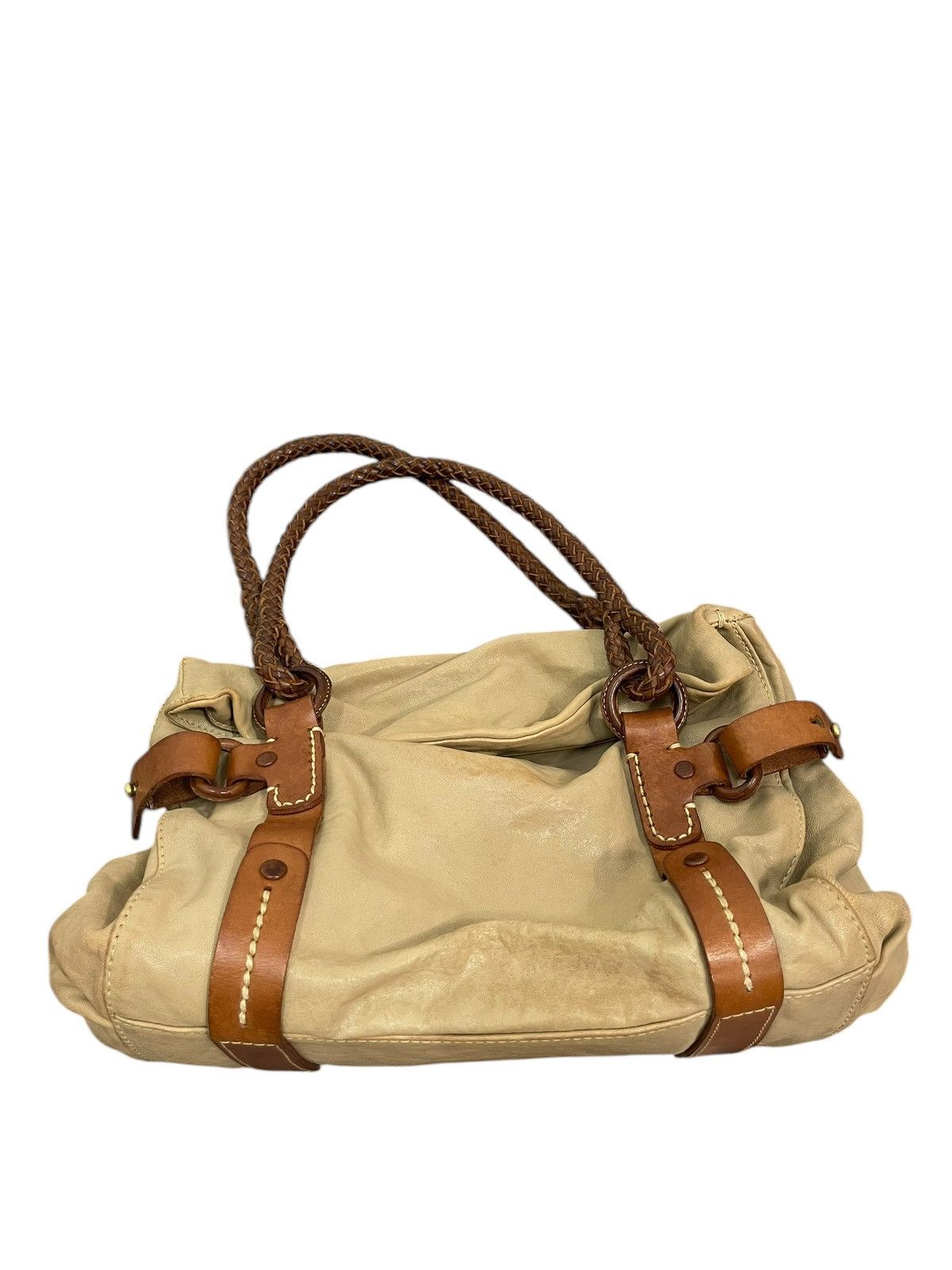 Genuine Leather Full Leather Patina Genten Japan Hand Bag 1🟩8 Size ONE SIZE - 7 Thumbnail