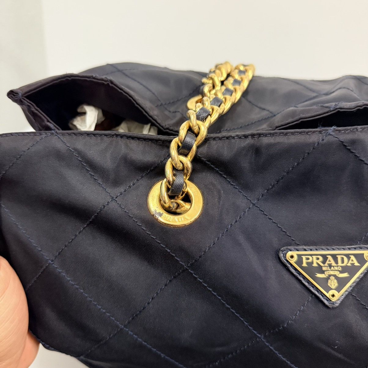 Prada Prada Nylon Large Shoulder Chain Bag Size ONE SIZE - 9 Thumbnail