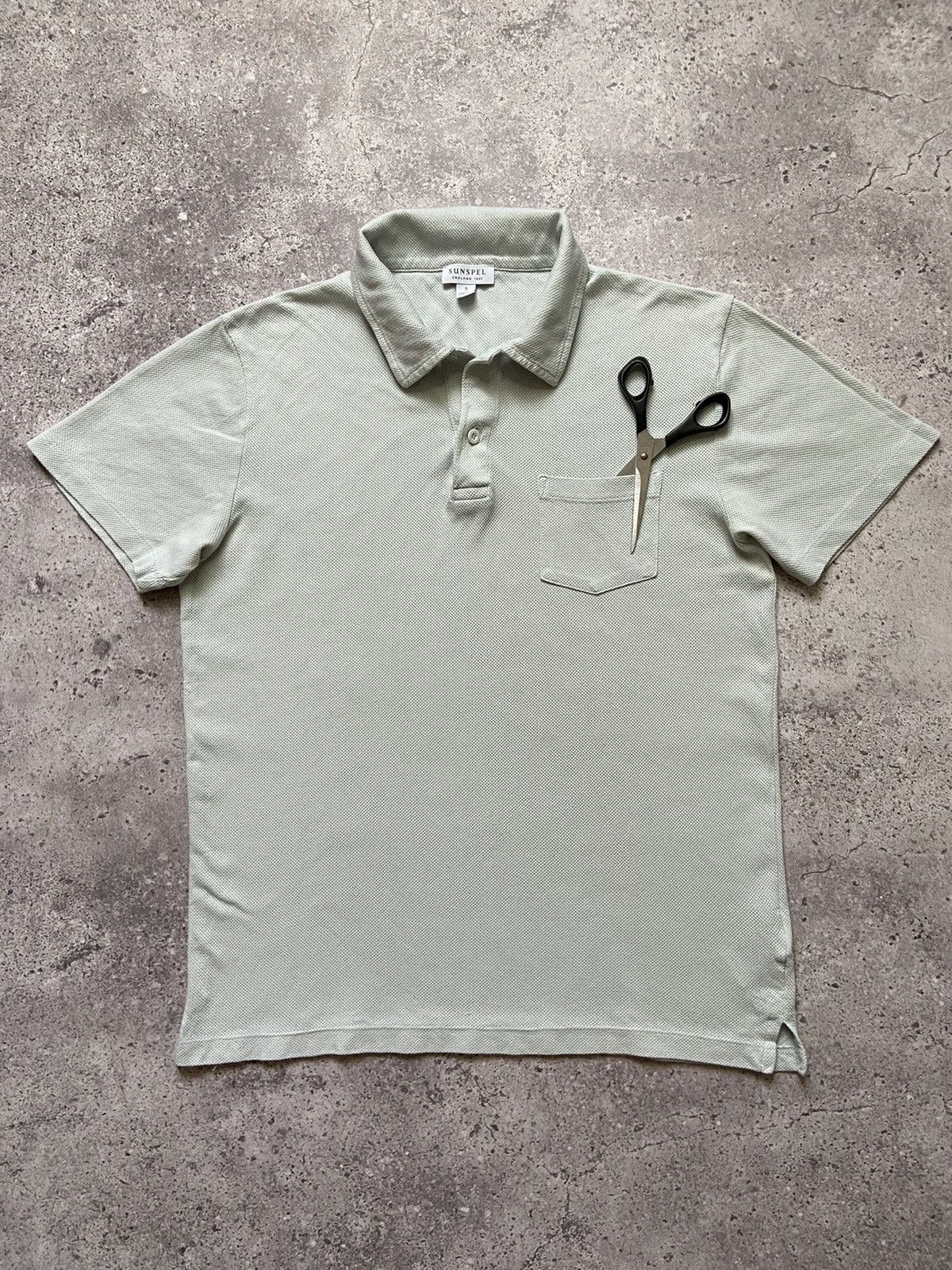 Sunspel Sunspel Gray Riviera Pocket Polo - Size S Size US S / EU 44-46 / 1 - 1 Thumbnail