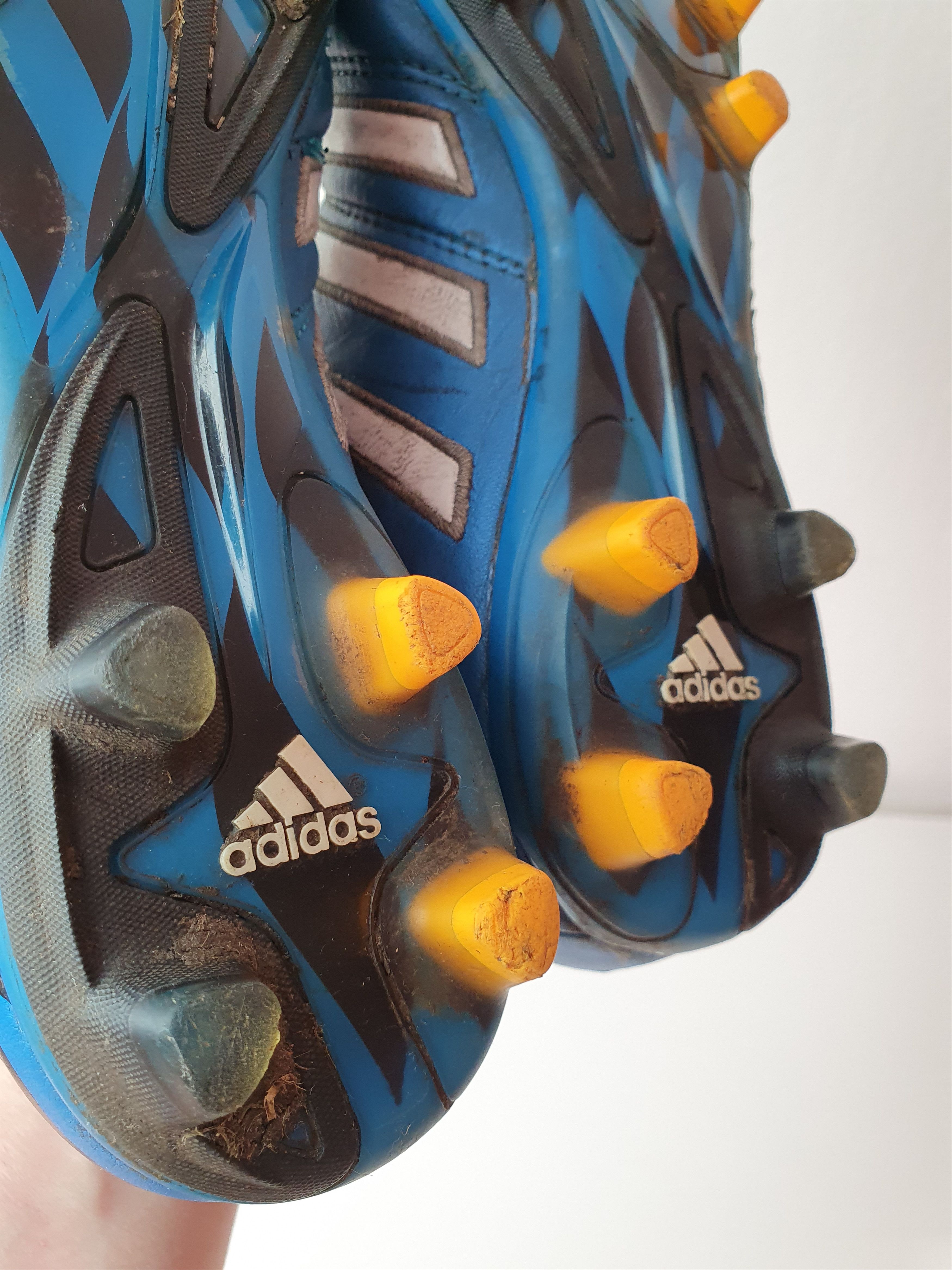 Adidas Vinatge Football Caps Adidas Adipure 11 Pro Blue Soccer Size US 8.5 / EU 41-42 - 19 Thumbnail