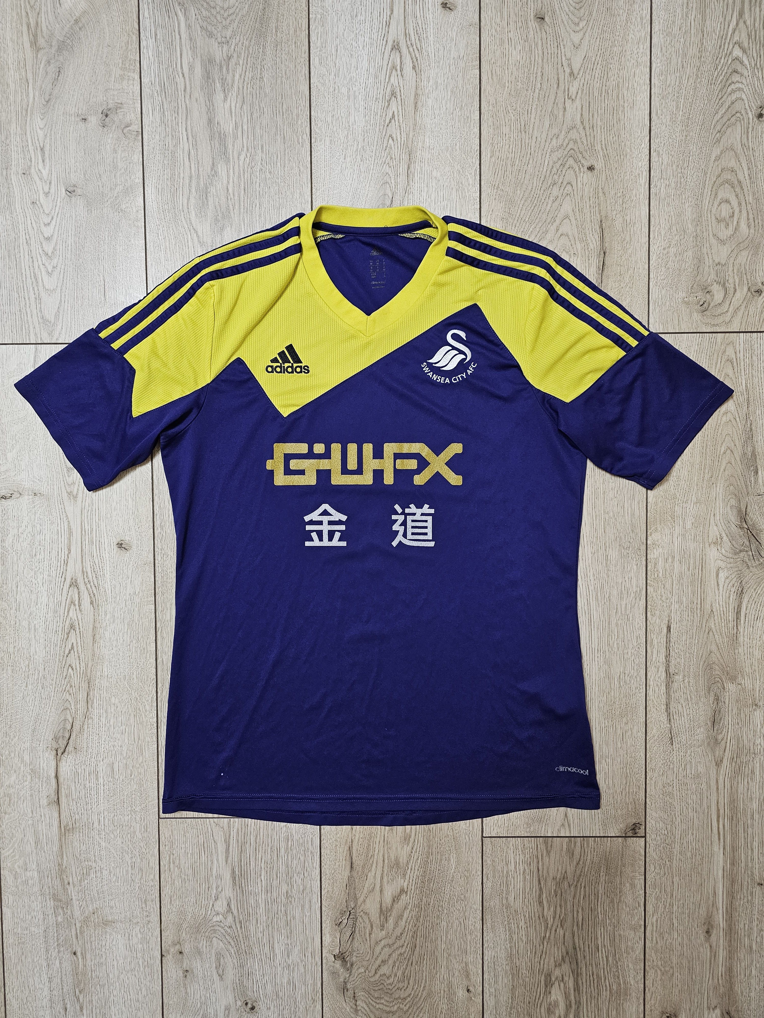 Adidas SWANSEA CITY 2013 2014 AWAY FOOTBALL SHIRT SOCCER JERSEY Size US M / EU 48-50 / 2 - 1 Thumbnail