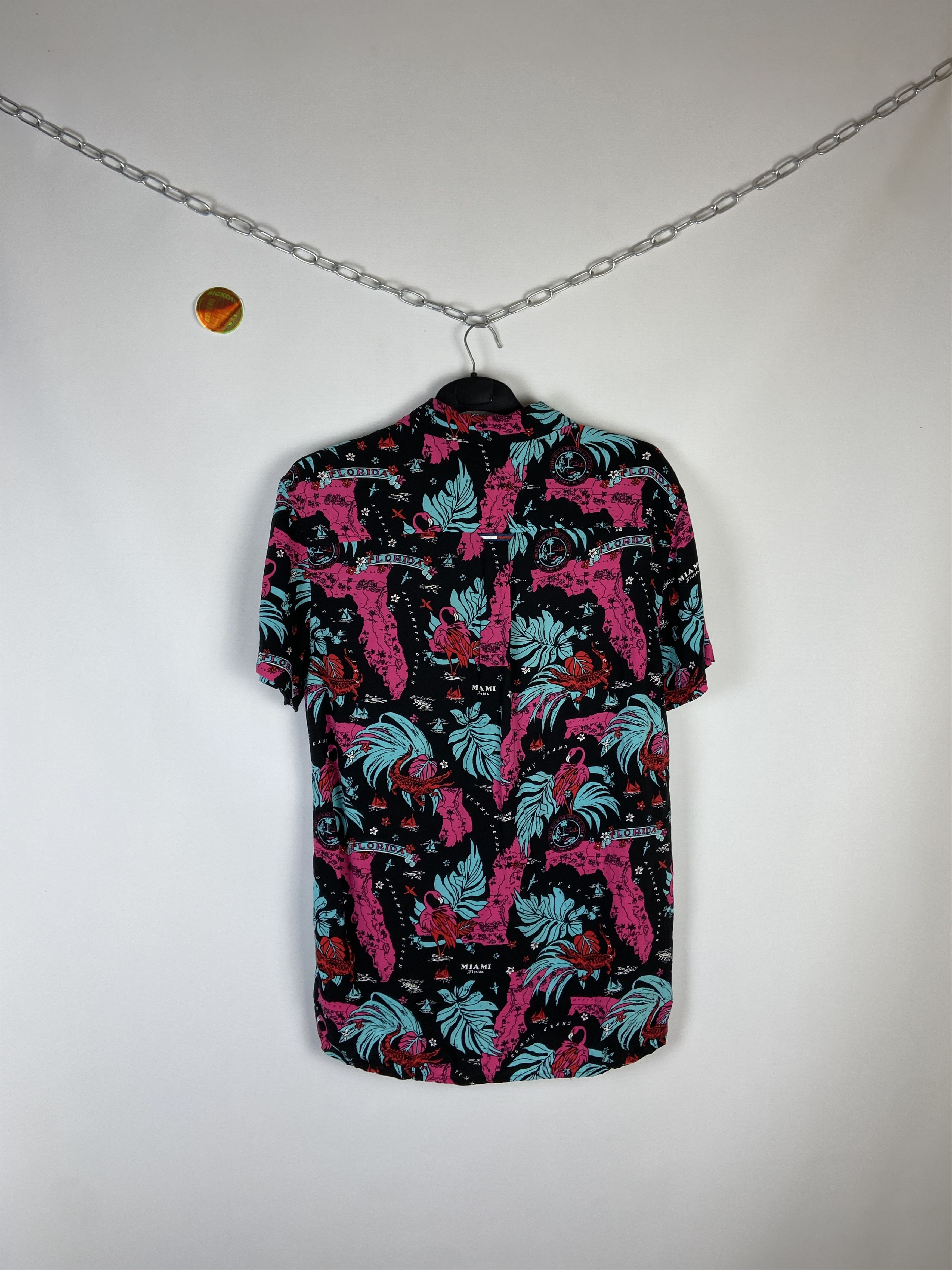 Other Vintage Tommy Hilfiger Crazy Aloha Hawaiian Shirt Size US L / EU 52-54 / 3 - 8 Thumbnail