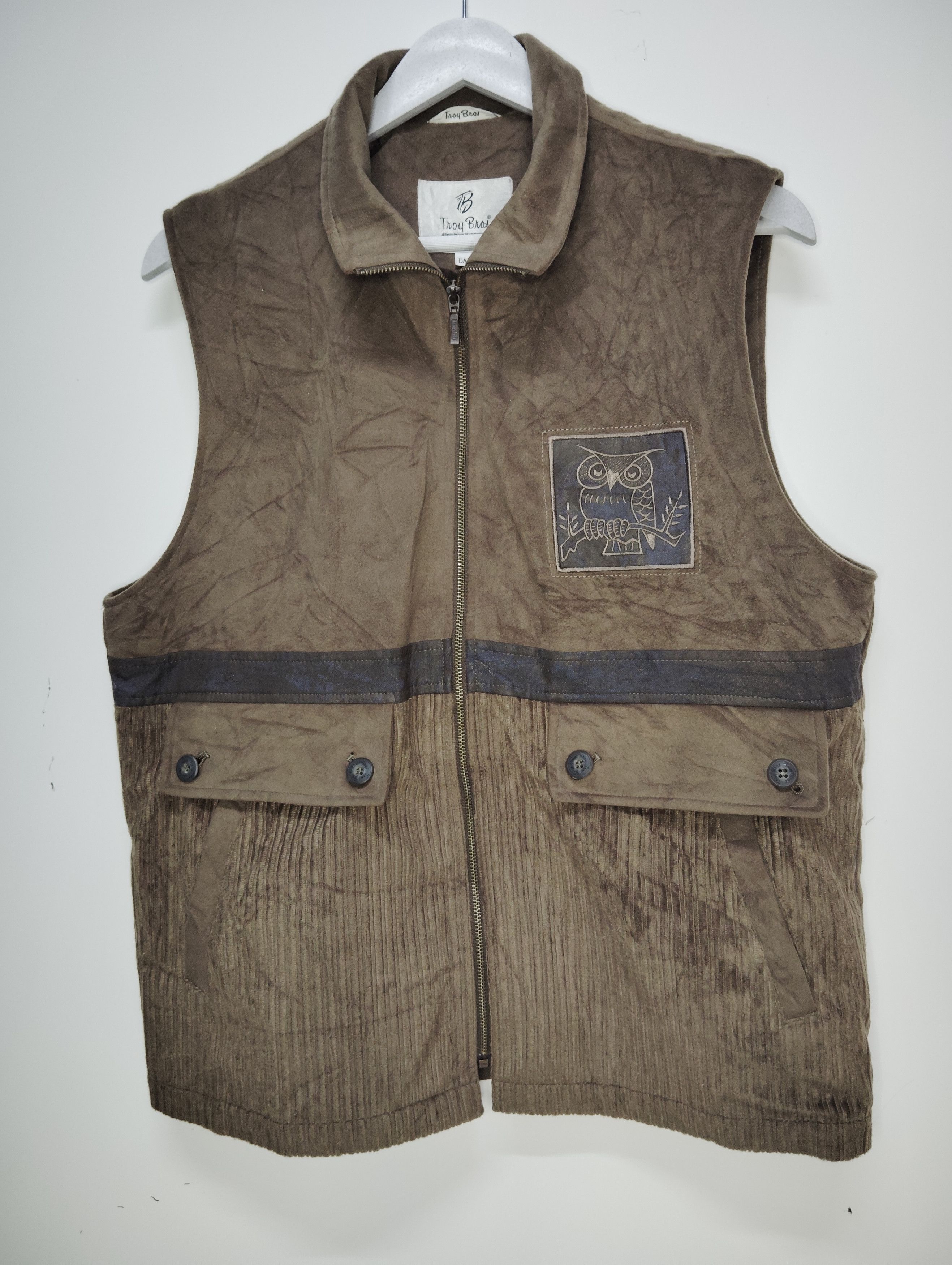Japanese Brand × Vintage Troy Bros Suede Vest Size US M / EU 48-50 / 2 - 1 Thumbnail