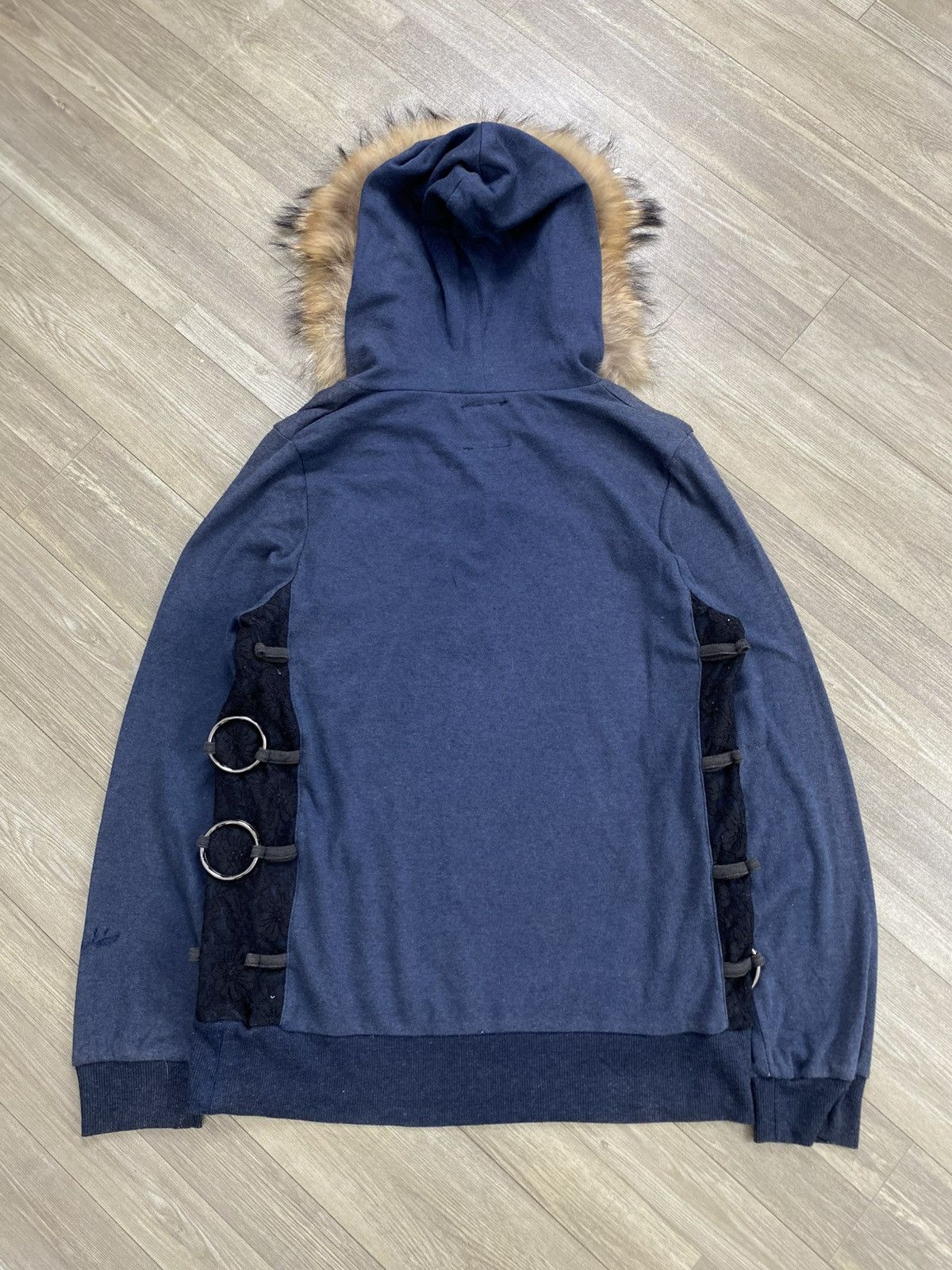 If Six Was Nine 2000s Flow Over Ifsixwasnine LGB Style Half Zip Fur Jacket Size US M / EU 48-50 / 2 - 15 Thumbnail