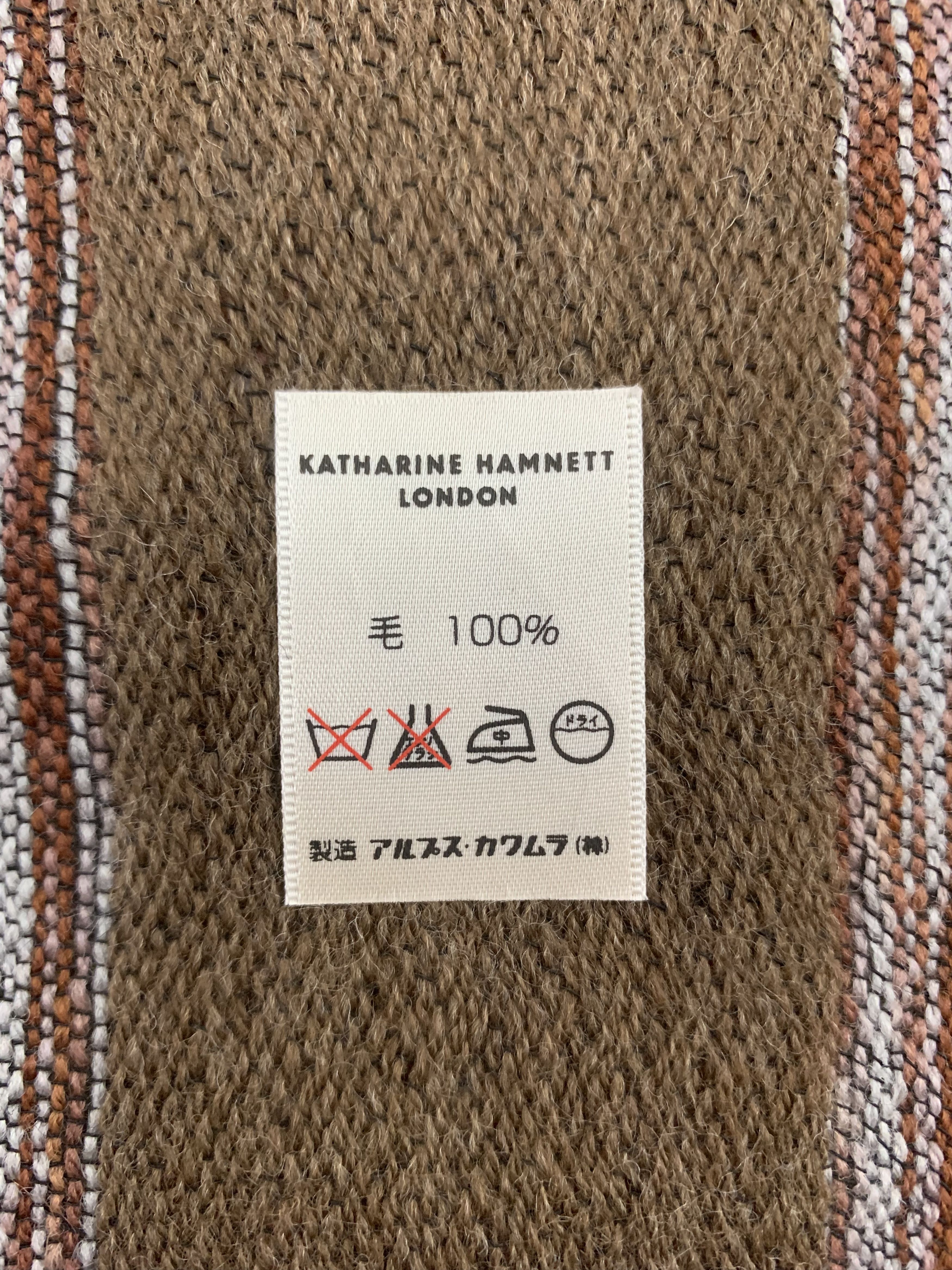Katharine Hamnett London Katharine Hamnett London Scarf Wool Muffler Neck Wrap BL2088 Size ONE SIZE - 6 Thumbnail