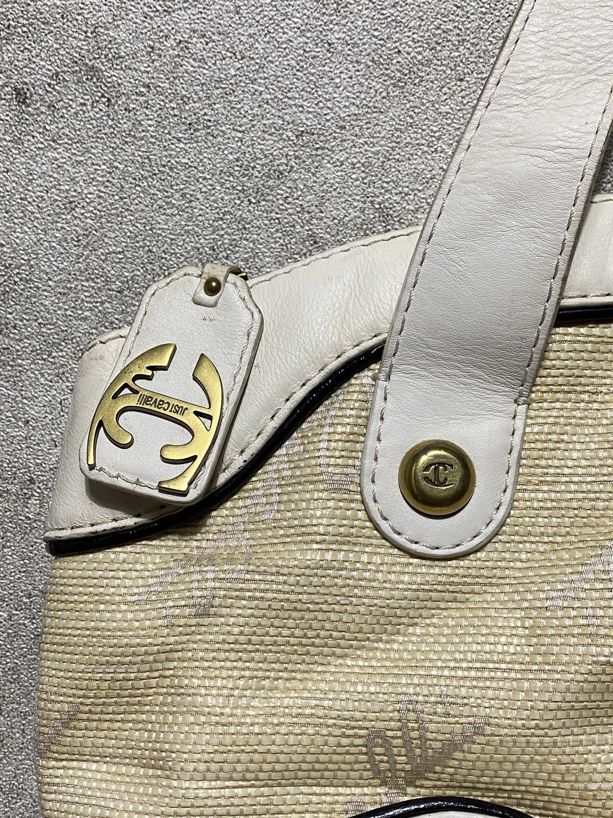Just Cavalli 2000’s Just Cavalli Monogram Leather Hobo Bags Size ONE SIZE - 5 Thumbnail