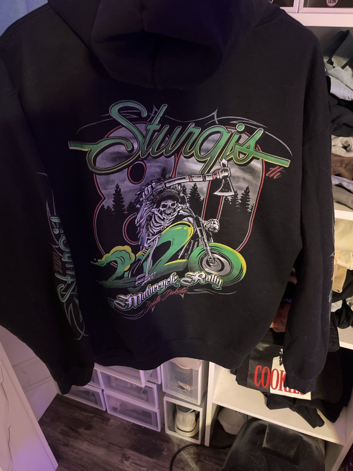 Vintage Sturgis Motorcycle Rally Sweatshirt Size US L / EU 52-54 / 3 - 3 Thumbnail