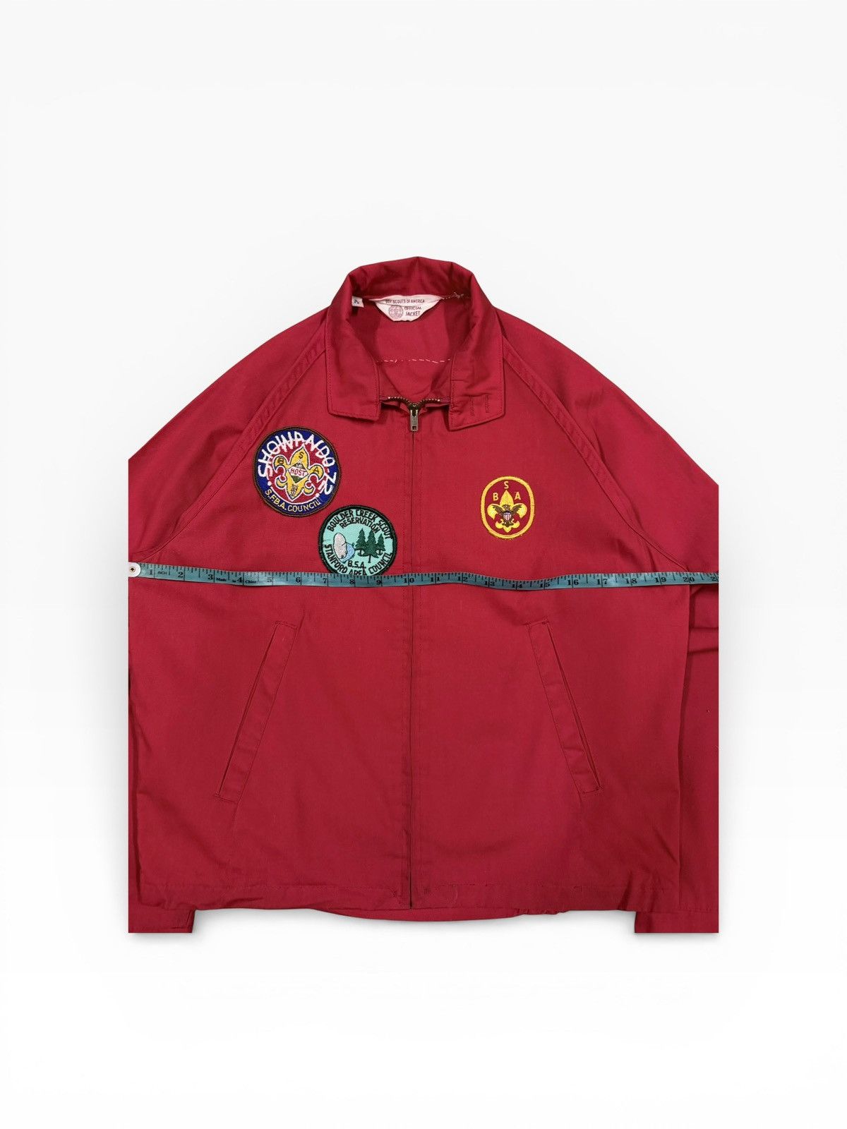 Vintage Vtg💥60’s Boys Scouts of America Patched Cotton Zipper Jacket Size US S / EU 44-46 / 1 - 16 Thumbnail