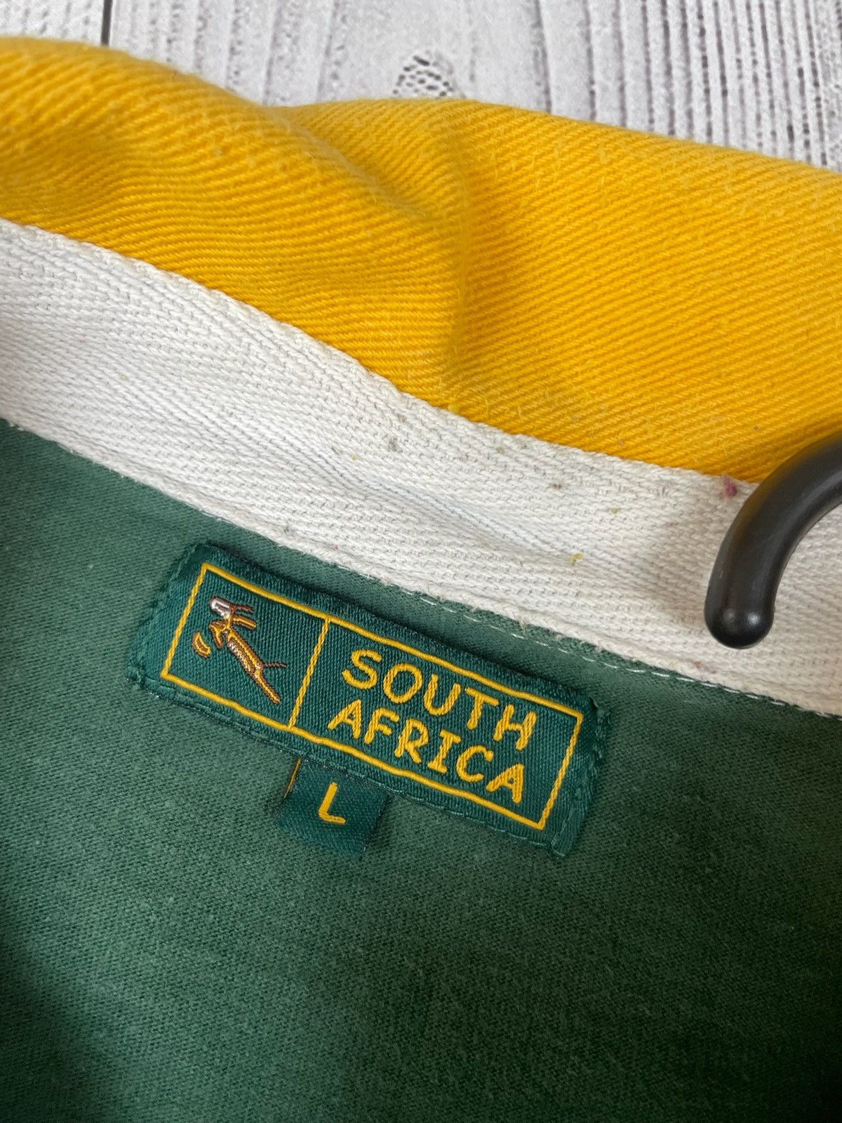 Other Vintage Rugby South Africa jersey green long sleeve Size US L / EU 52-54 / 3 - 7 Thumbnail
