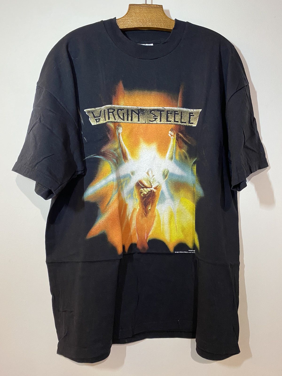 Band Tees × Vintage Vintage late 90s Virgin Steele shirt Size US XL / EU 56 / 4 - 1 Thumbnail