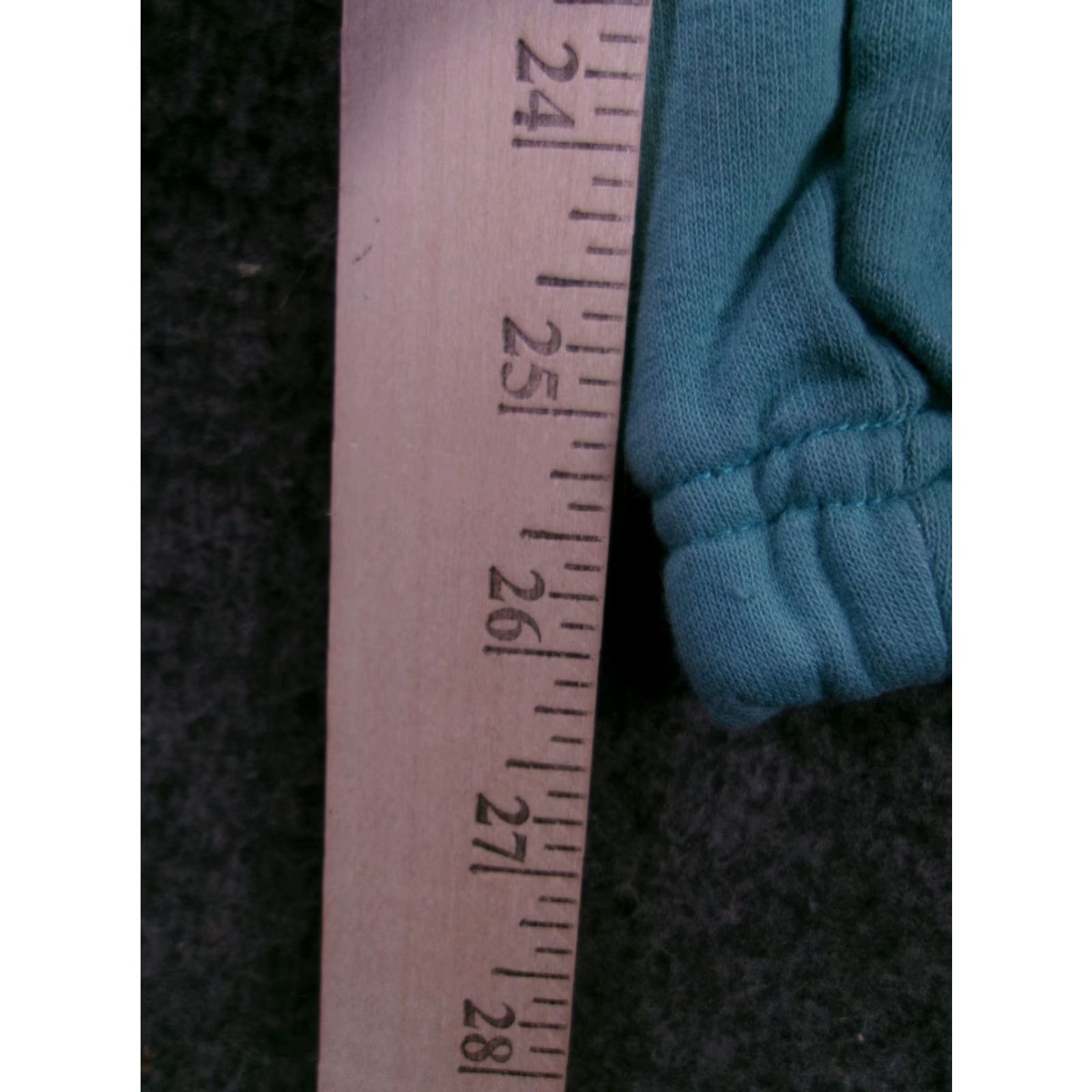 Vintage PULL BEAR Sweatpants Womens XS Teal Jogger Elastic Waist Drawstring Pockets Size 26" / US 2 / IT 38 - 6 Thumbnail