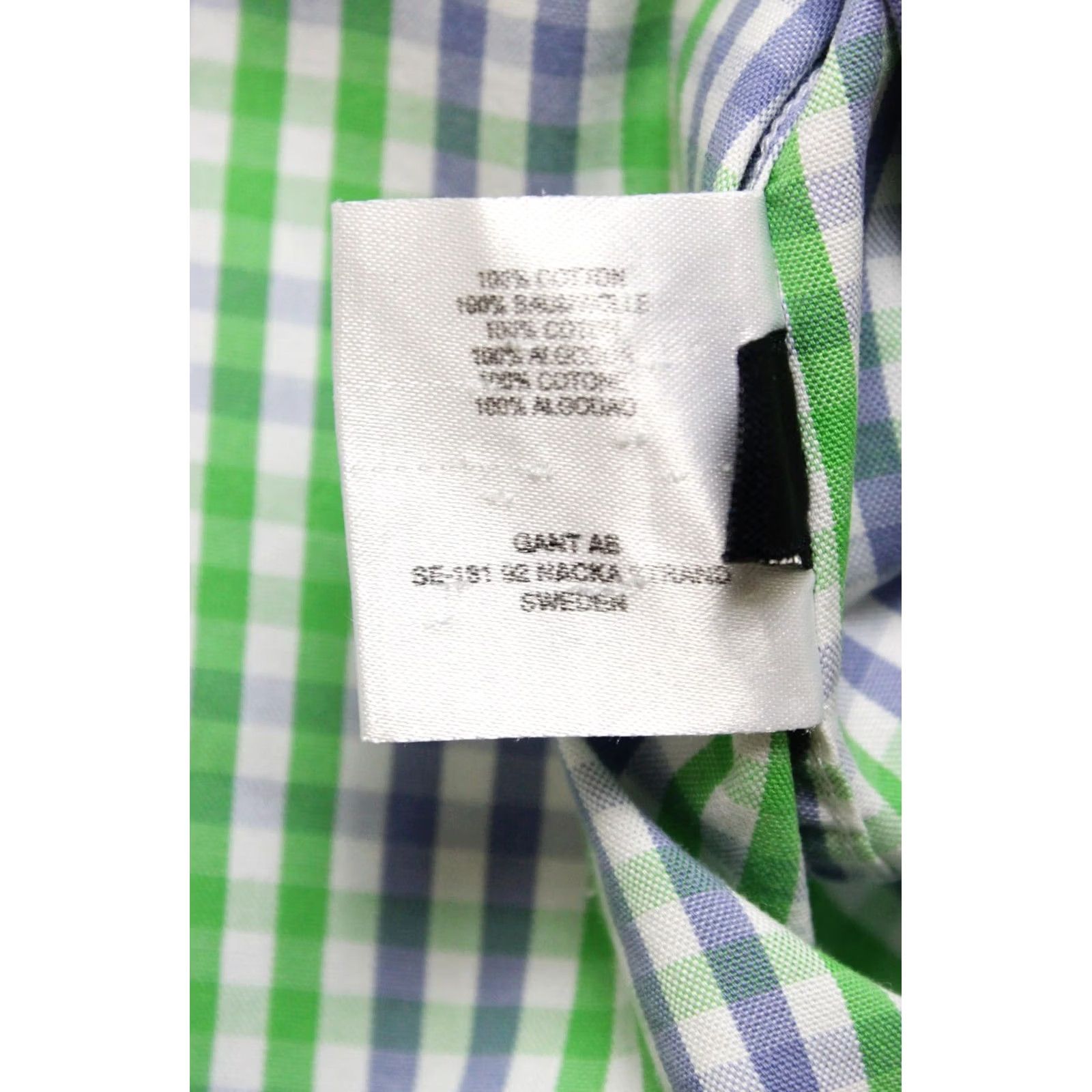 Gant GANT Pinpoint Oxford Regular Fit Shirt Men M Button-Down Check Casual Size US M / EU 48-50 / 2 - 6 Thumbnail