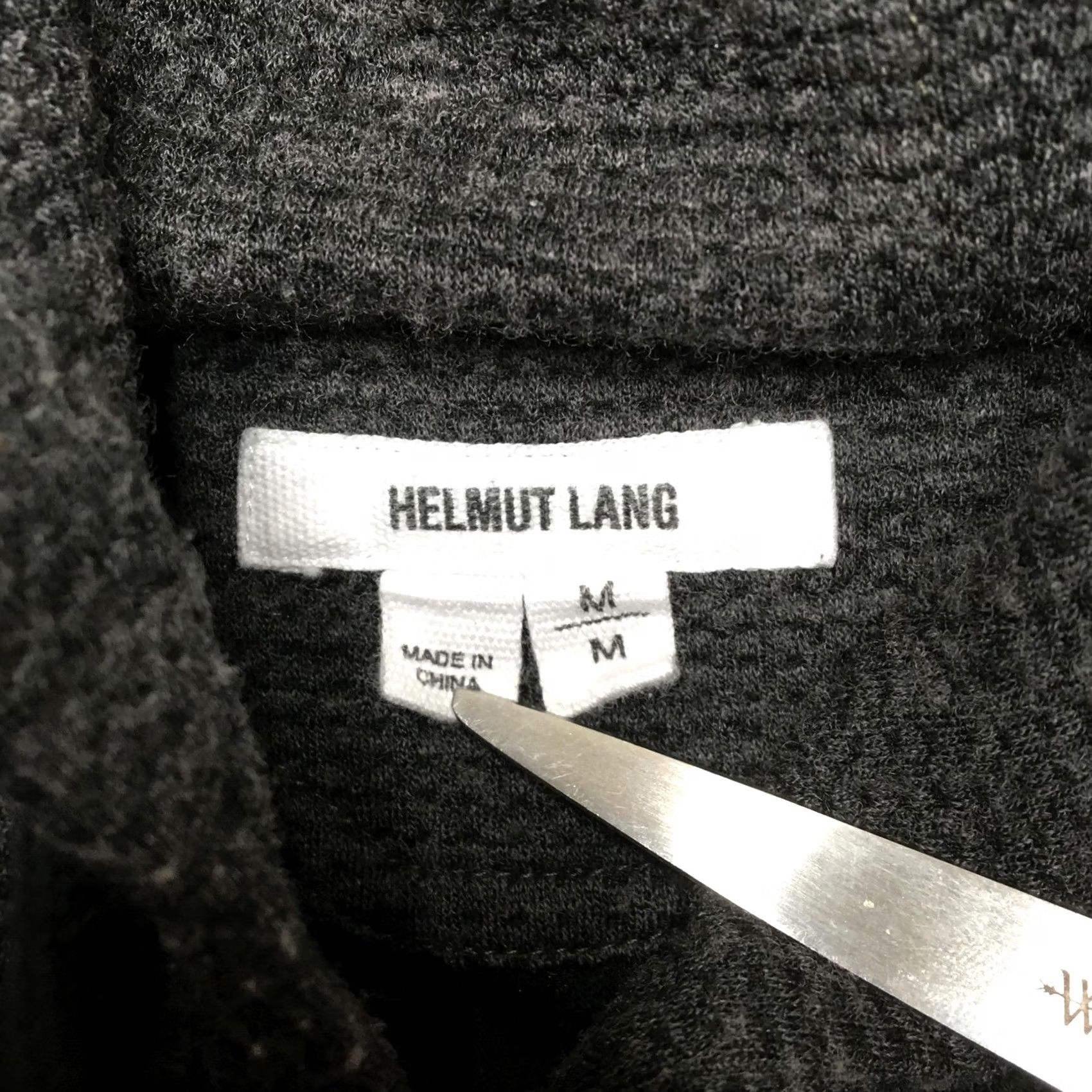 Helmut Lang Helmut Lang Hoodie Mens M Gray Full Zip Textured Knit Moto Hooded Jacket Size US M / EU 48-50 / 2 - 5 Thumbnail