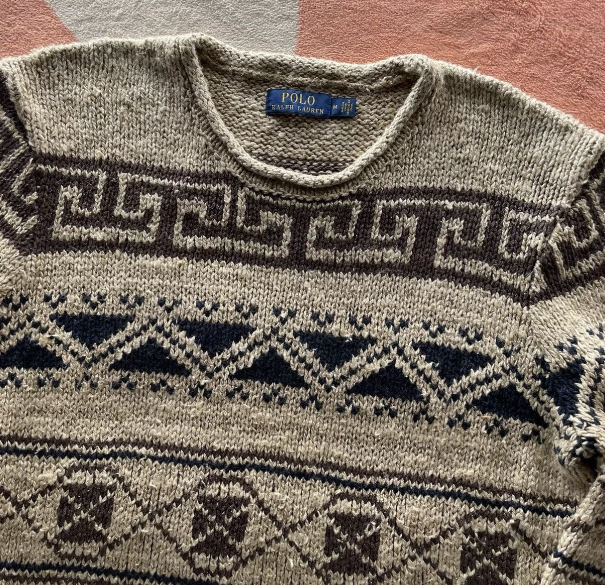Polo Ralph Lauren Ralph Lauren Polo Southwest Silk-Cotton Sweater K22 Size US M / EU 48-50 / 2 - 3 Thumbnail