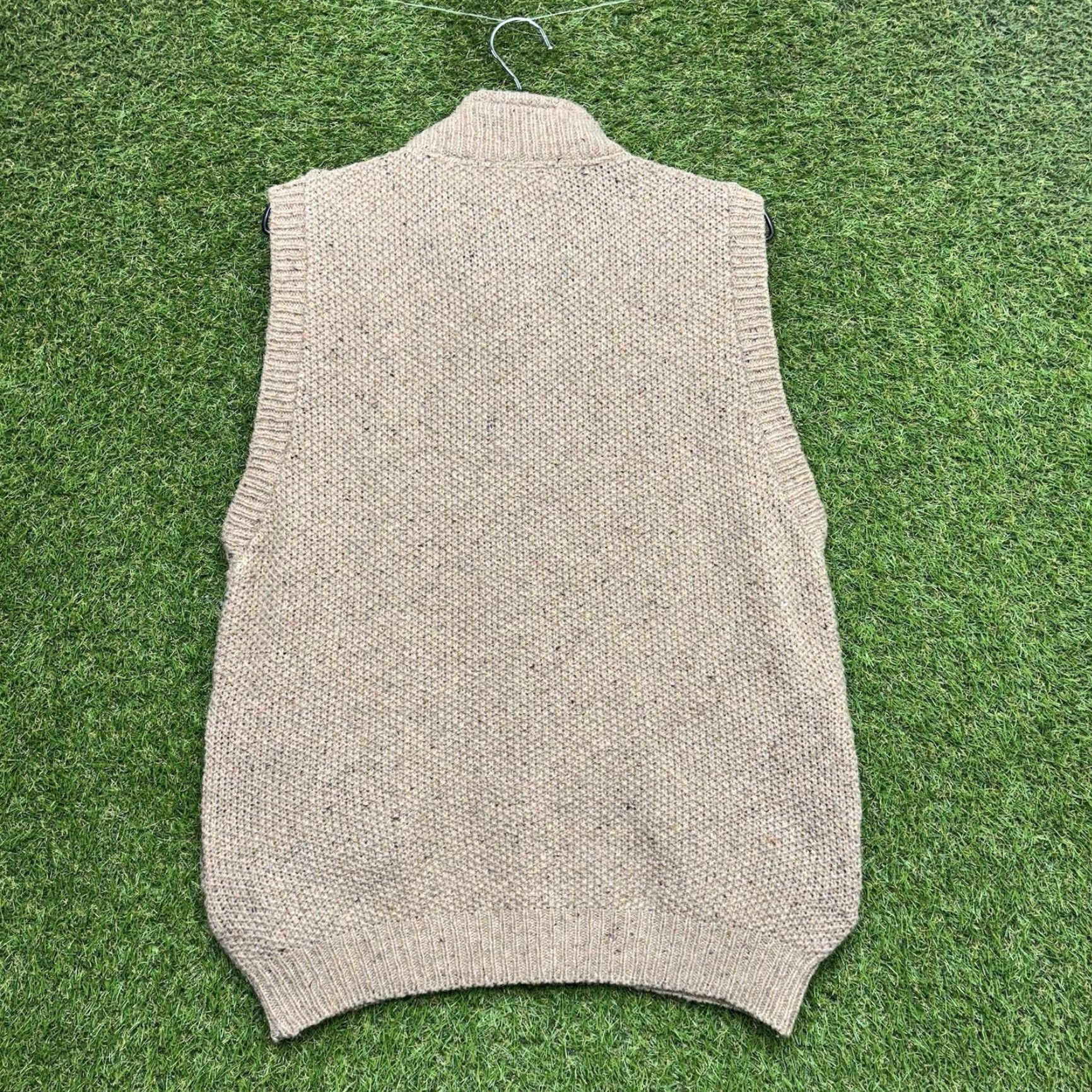 Orvis Orvis Vest Mens Regular Chest 44 Brown Wool Knit Full Zip Stand-Up Collar Jacket Fashion Outdoors Casual Comfort Size US M / EU 48-50 / 2 - 2 Thumbnail