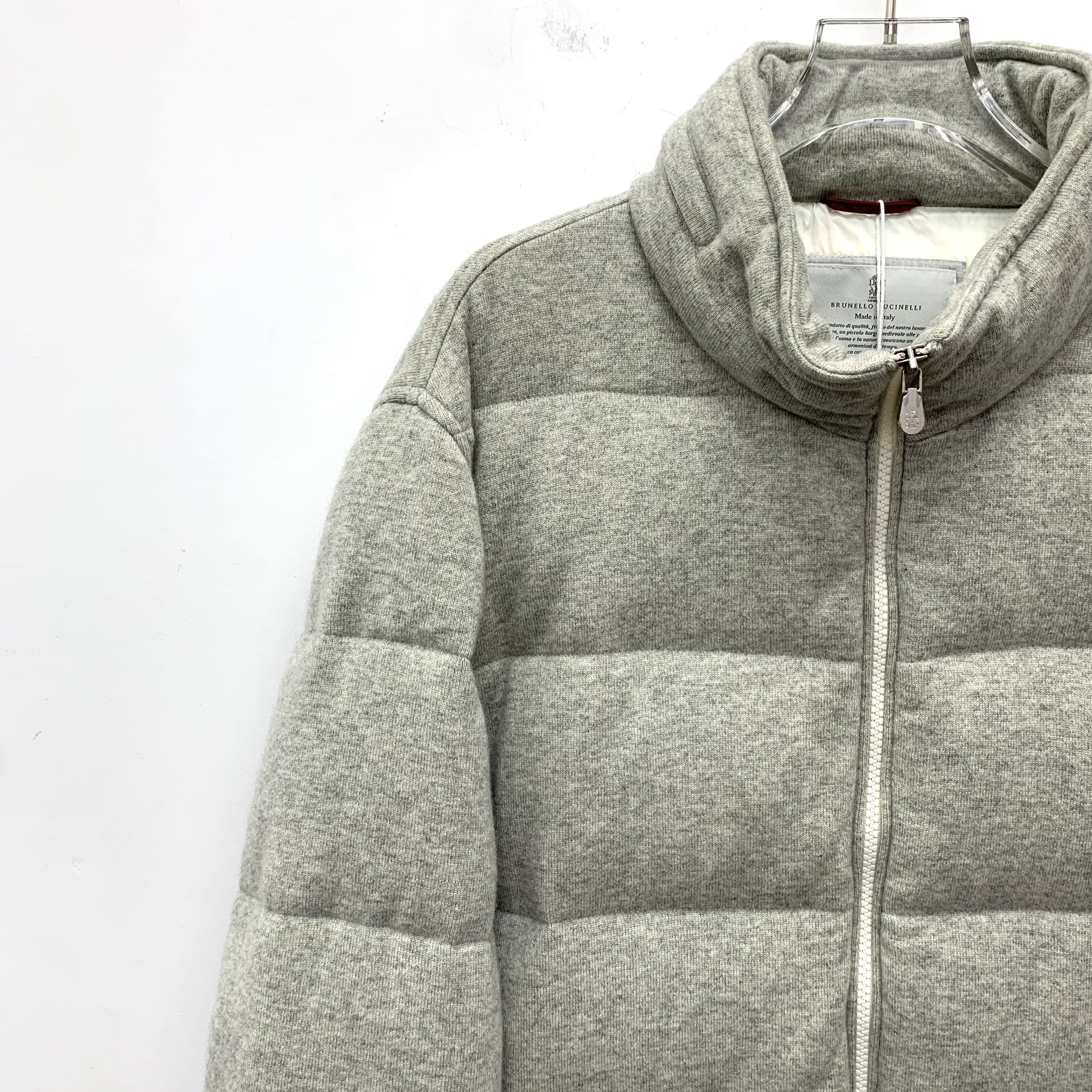 Brunello Cucinelli Brunello Cucinelli Cashmere Down Jacket Grey-Green (48) Size US M / EU 48-50 / 2 - 3 Thumbnail