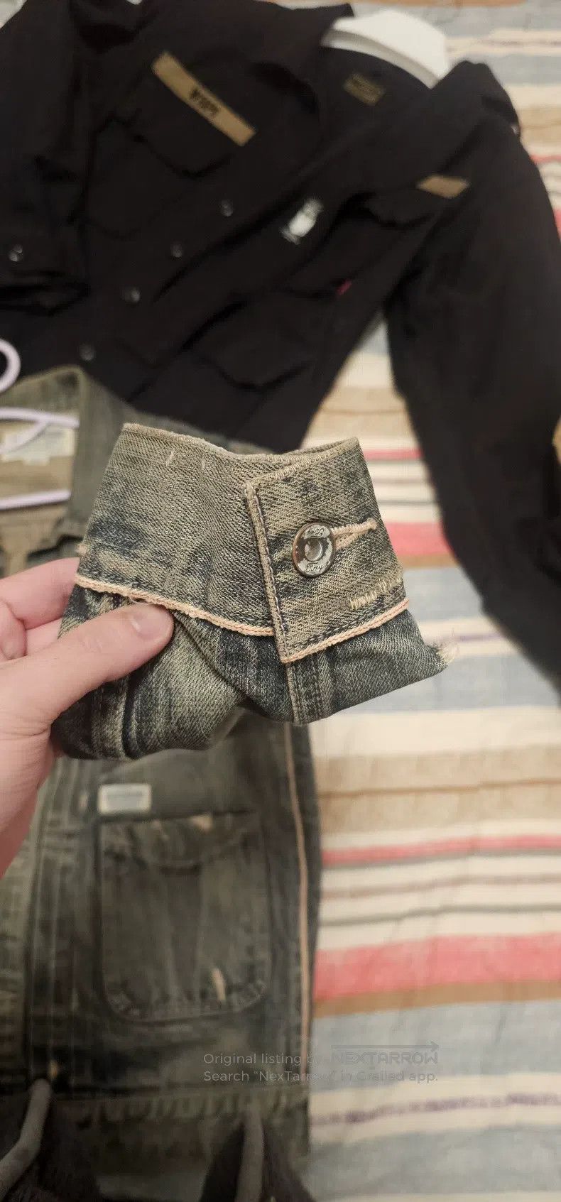 Neighborhood Neighborhood Washed Distressed Destroyed Denim Jacket Size US M / EU 48-50 / 2 - 4 Thumbnail